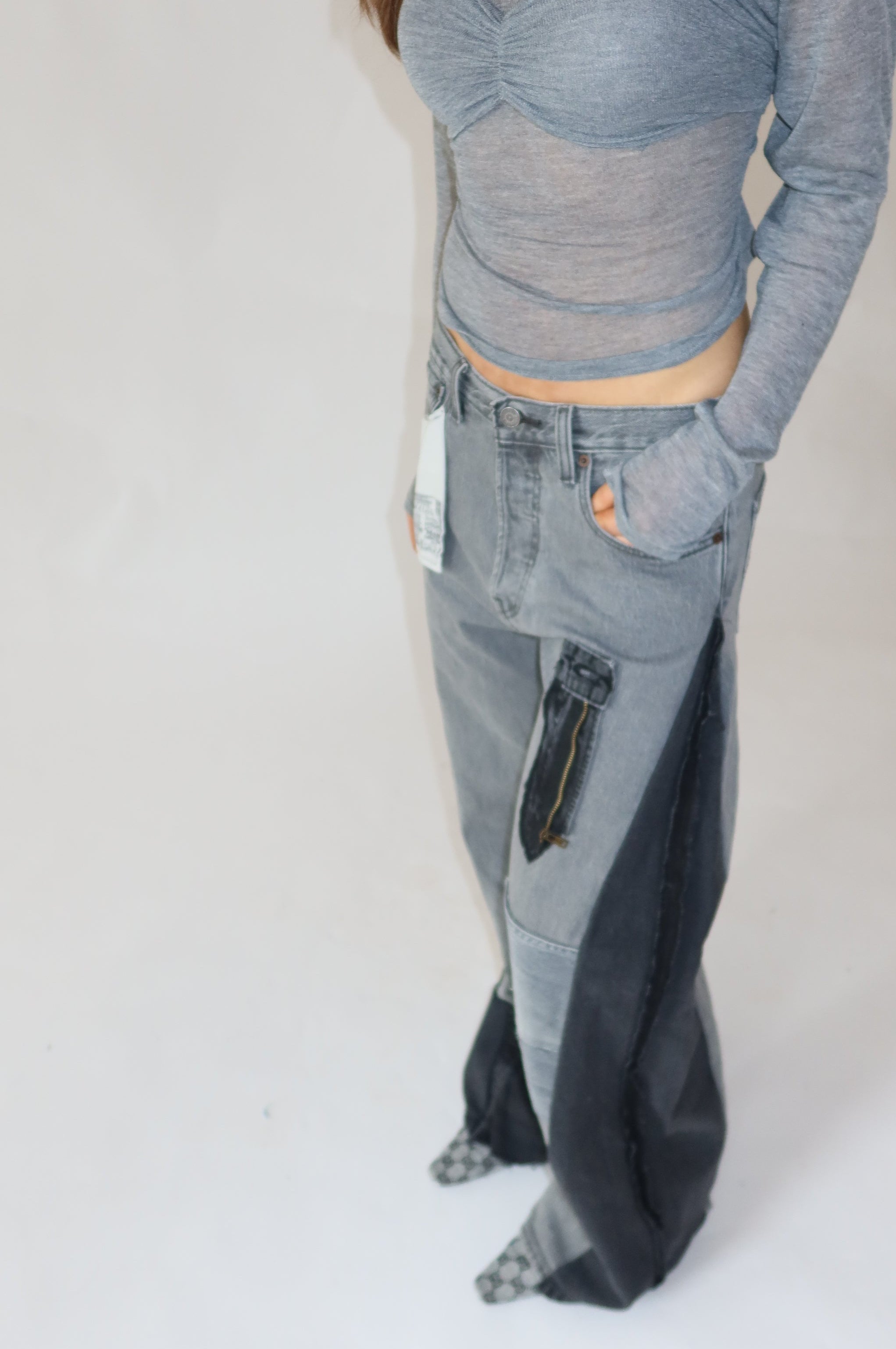 ‘TWO SIDES’ Levi’s reworked jeans
