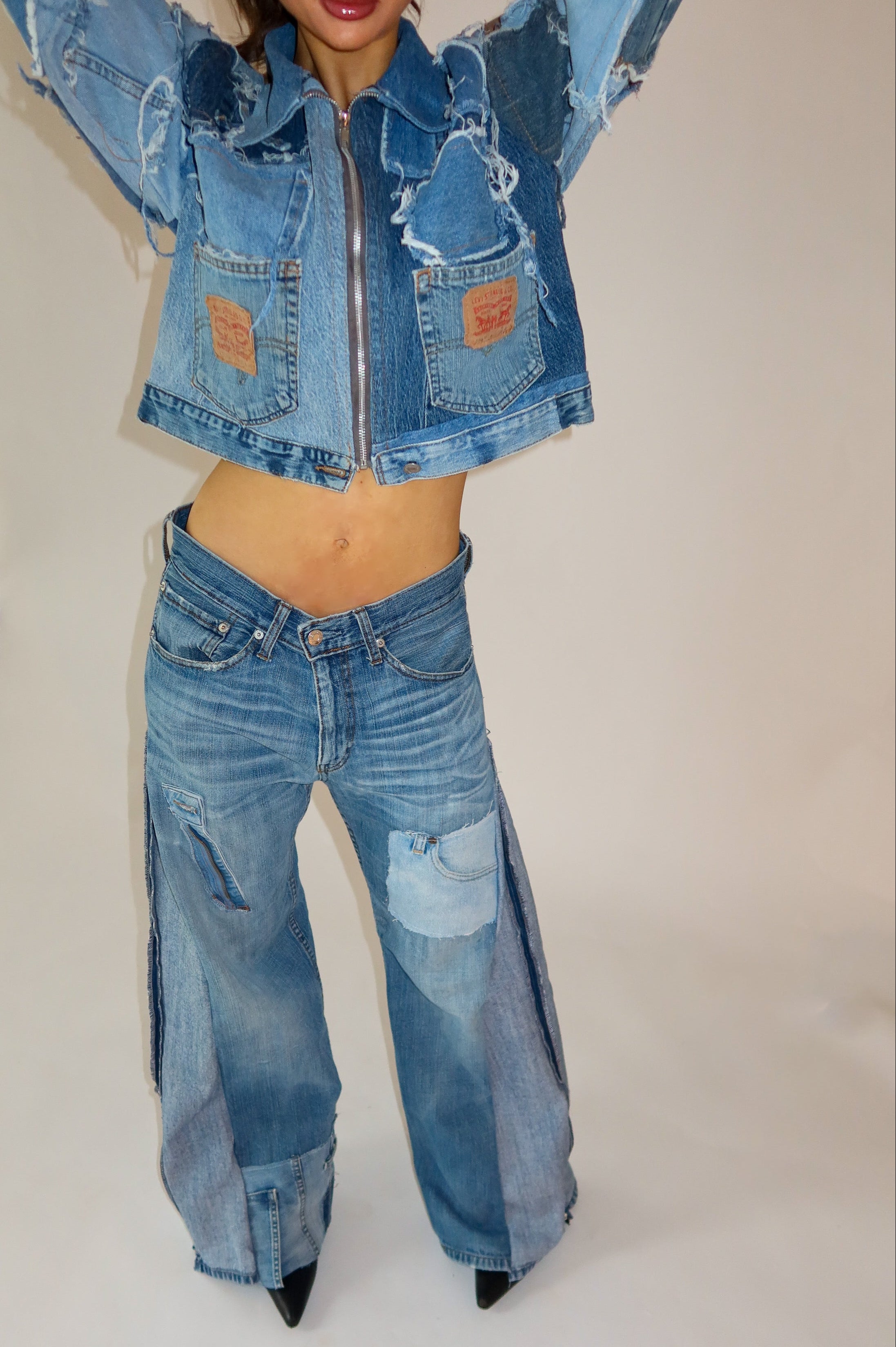 ‘TWO SIDES’ Levi’s reworked jeans