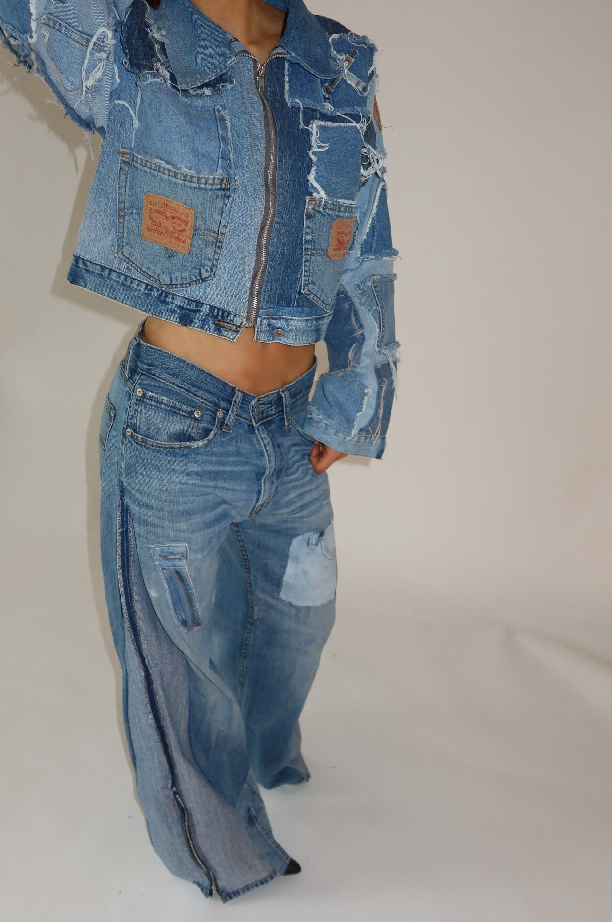 ‘TWO SIDES’ Levi’s reworked jeans