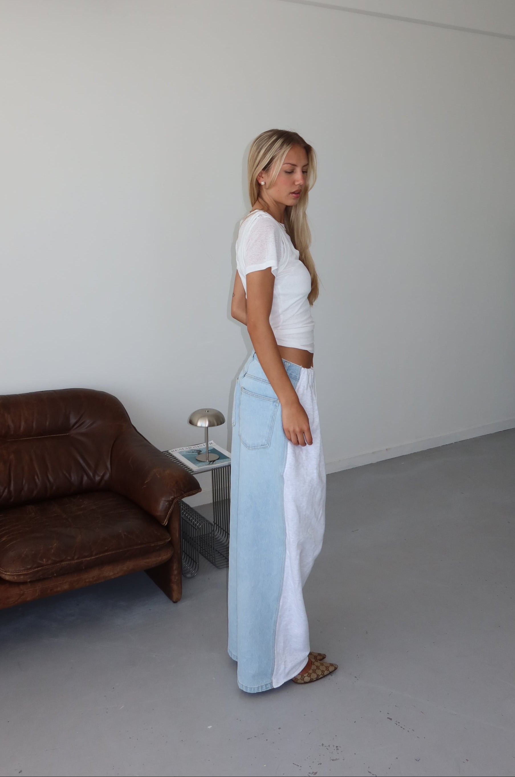 'REVERSE' denim jogger