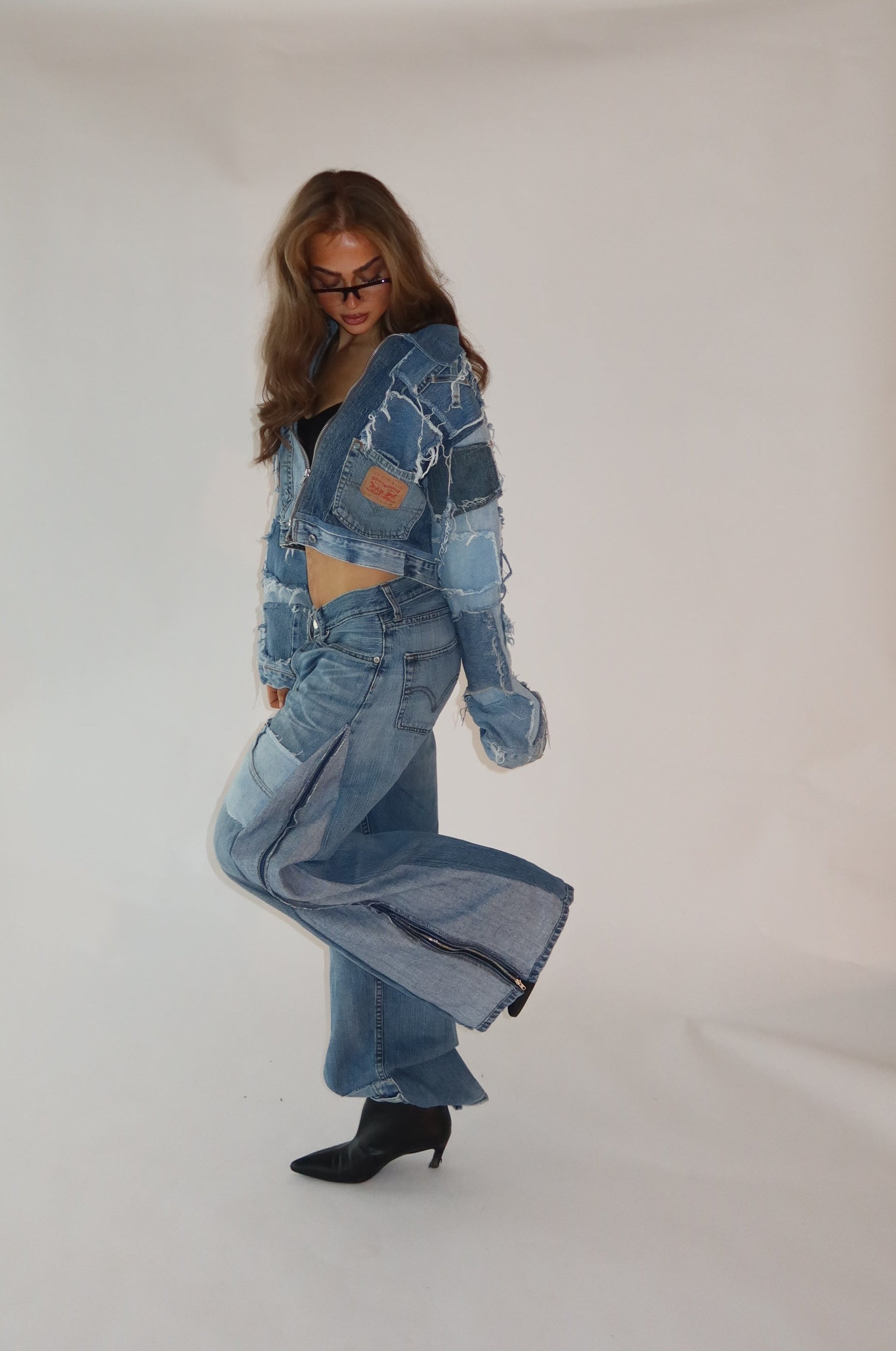 ‘TWO SIDES’ Levi’s reworked jeans