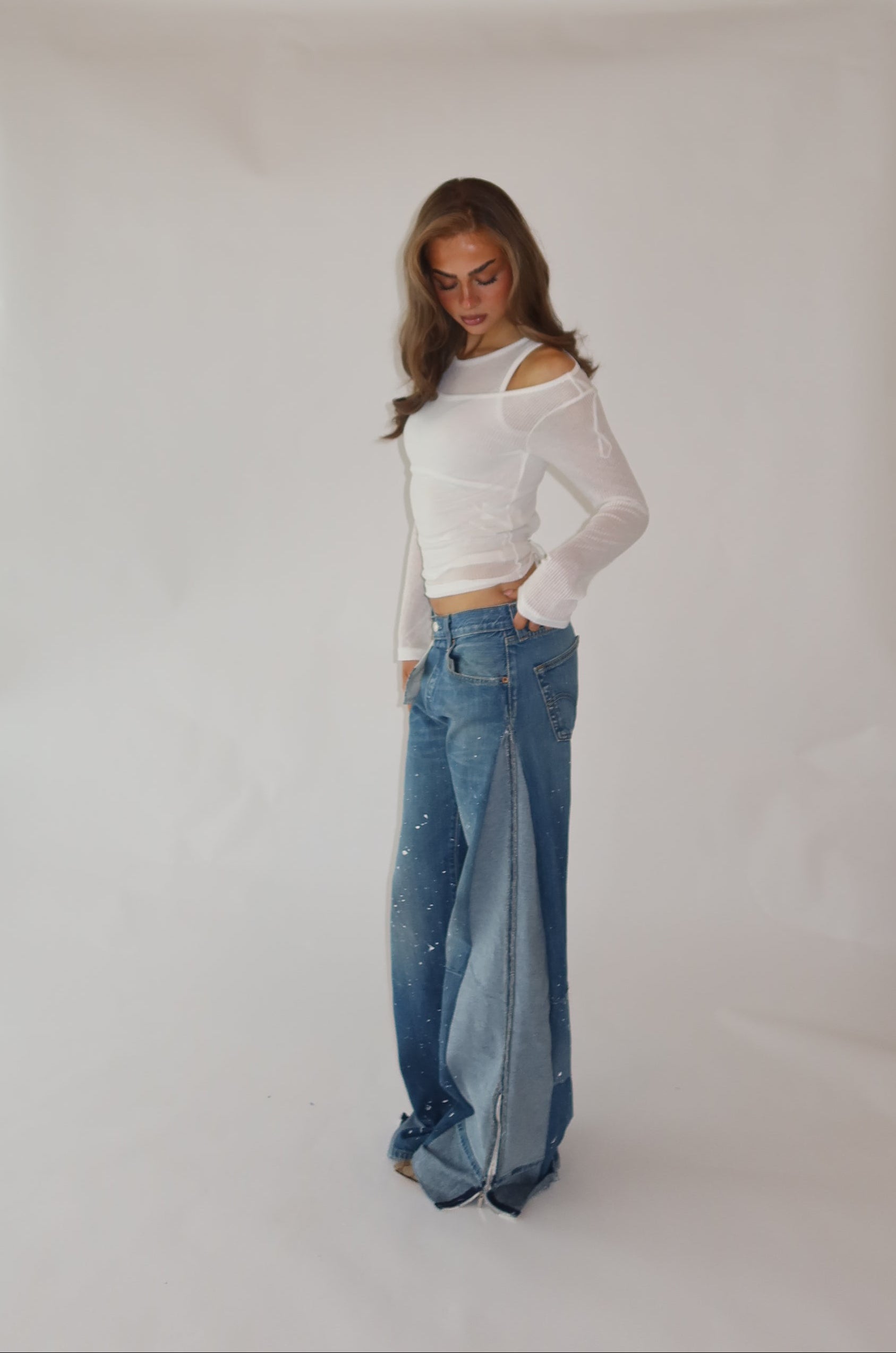 ‘TWO SIDES’ Levi’s reworked jeans