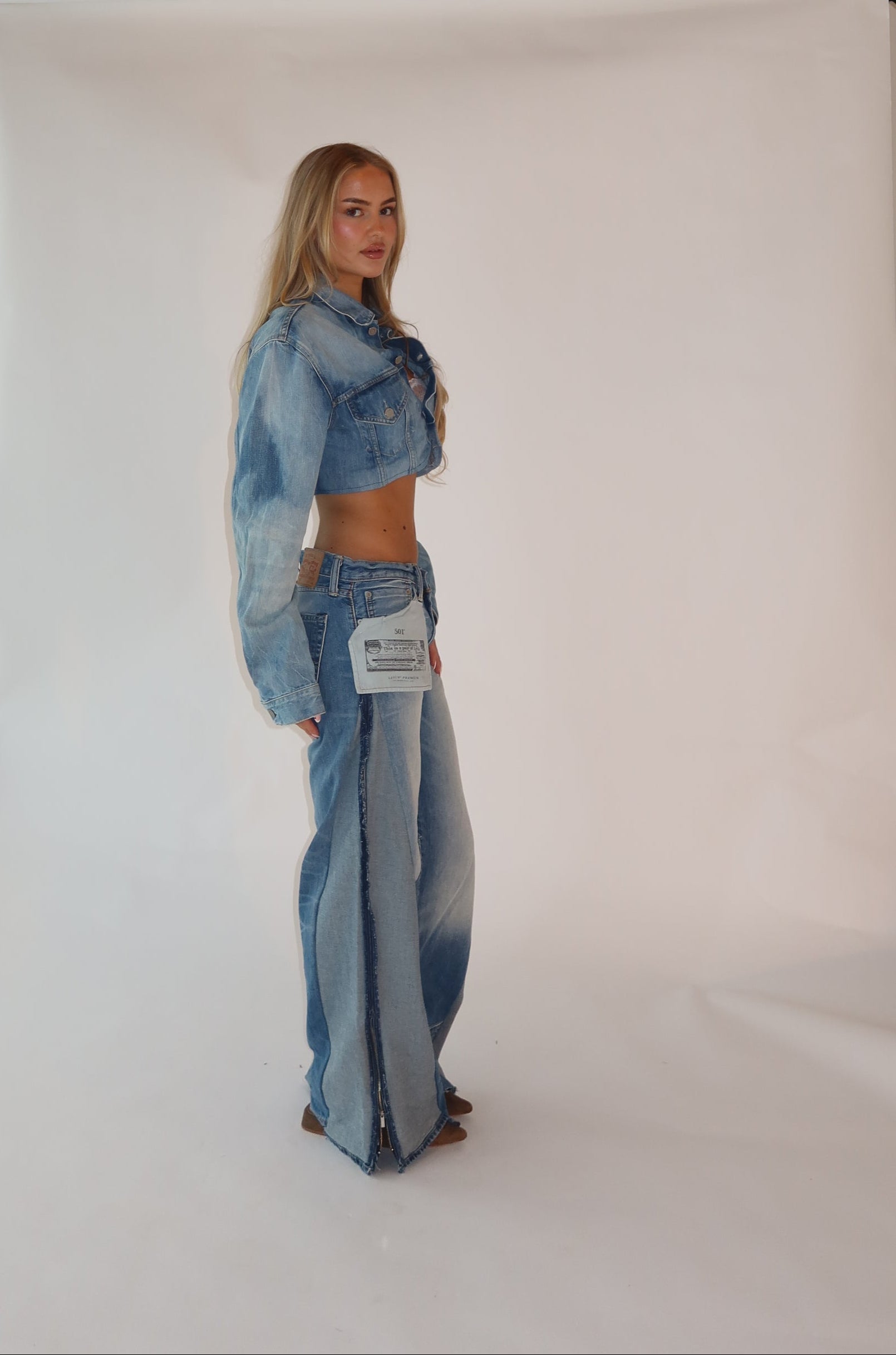 ‘TWO SIDES’ Levi’s reworked jeans