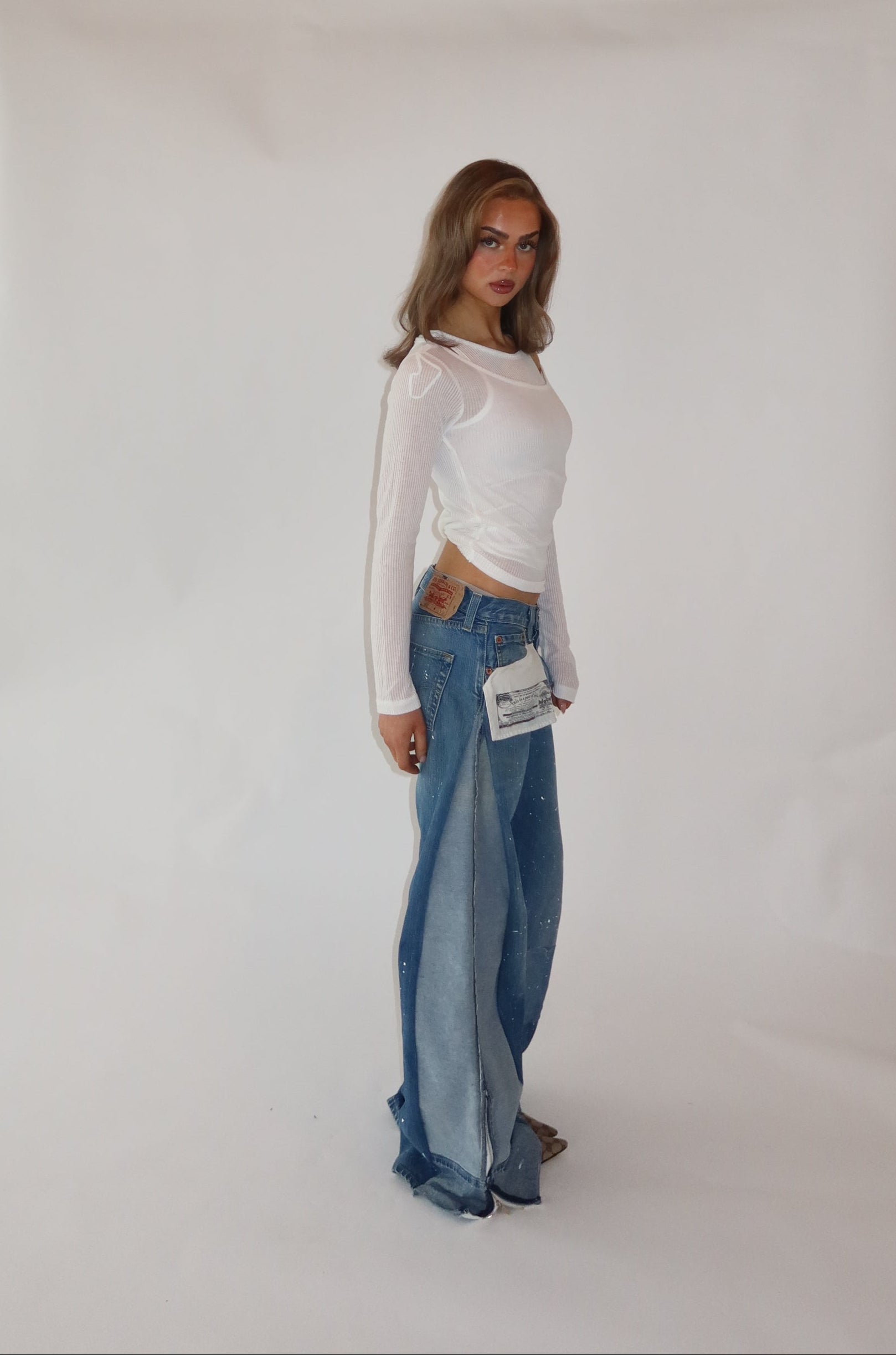 ‘TWO SIDES’ Levi’s reworked jeans