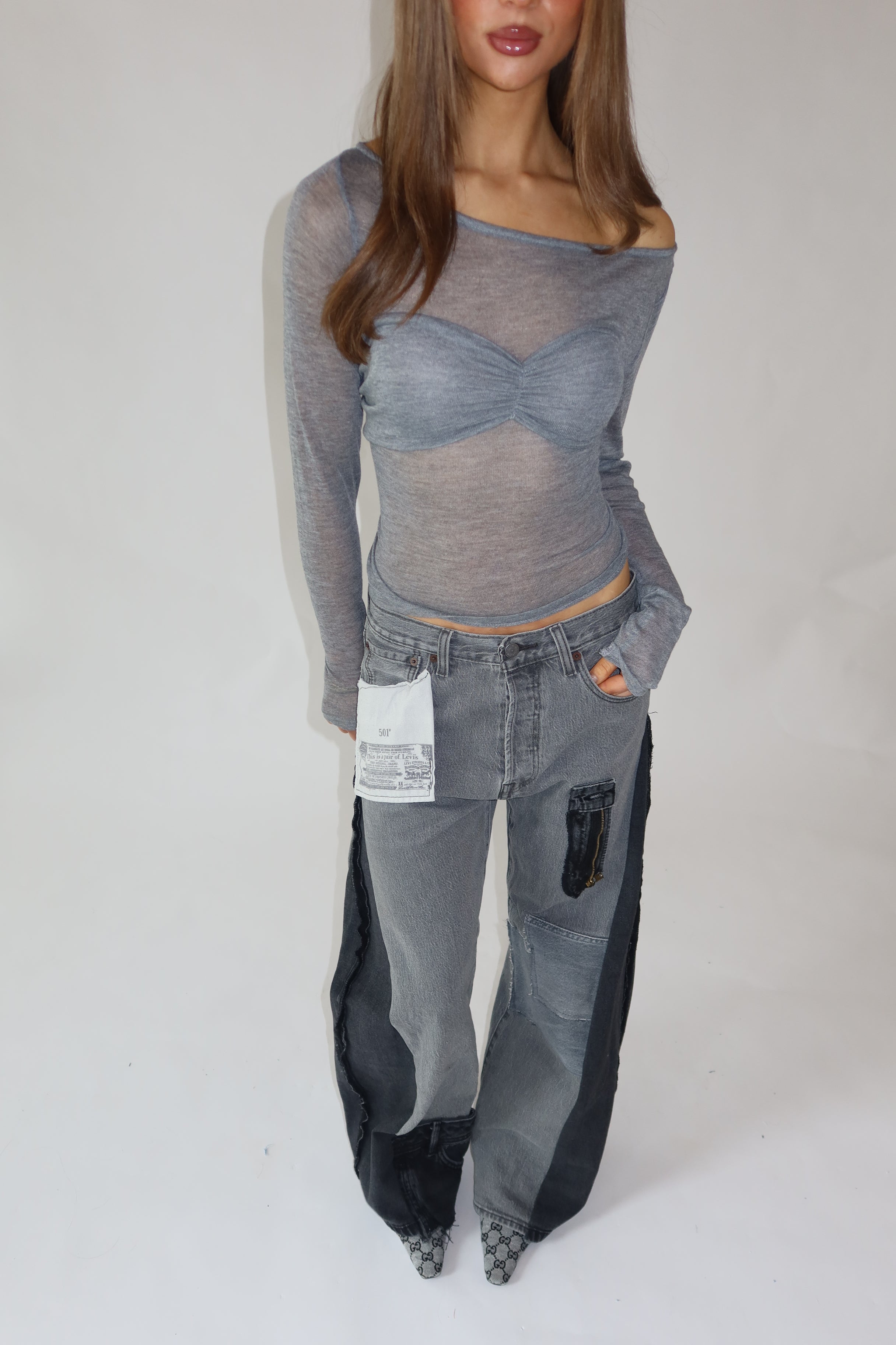 ‘TWO SIDES’ Levi’s reworked jeans