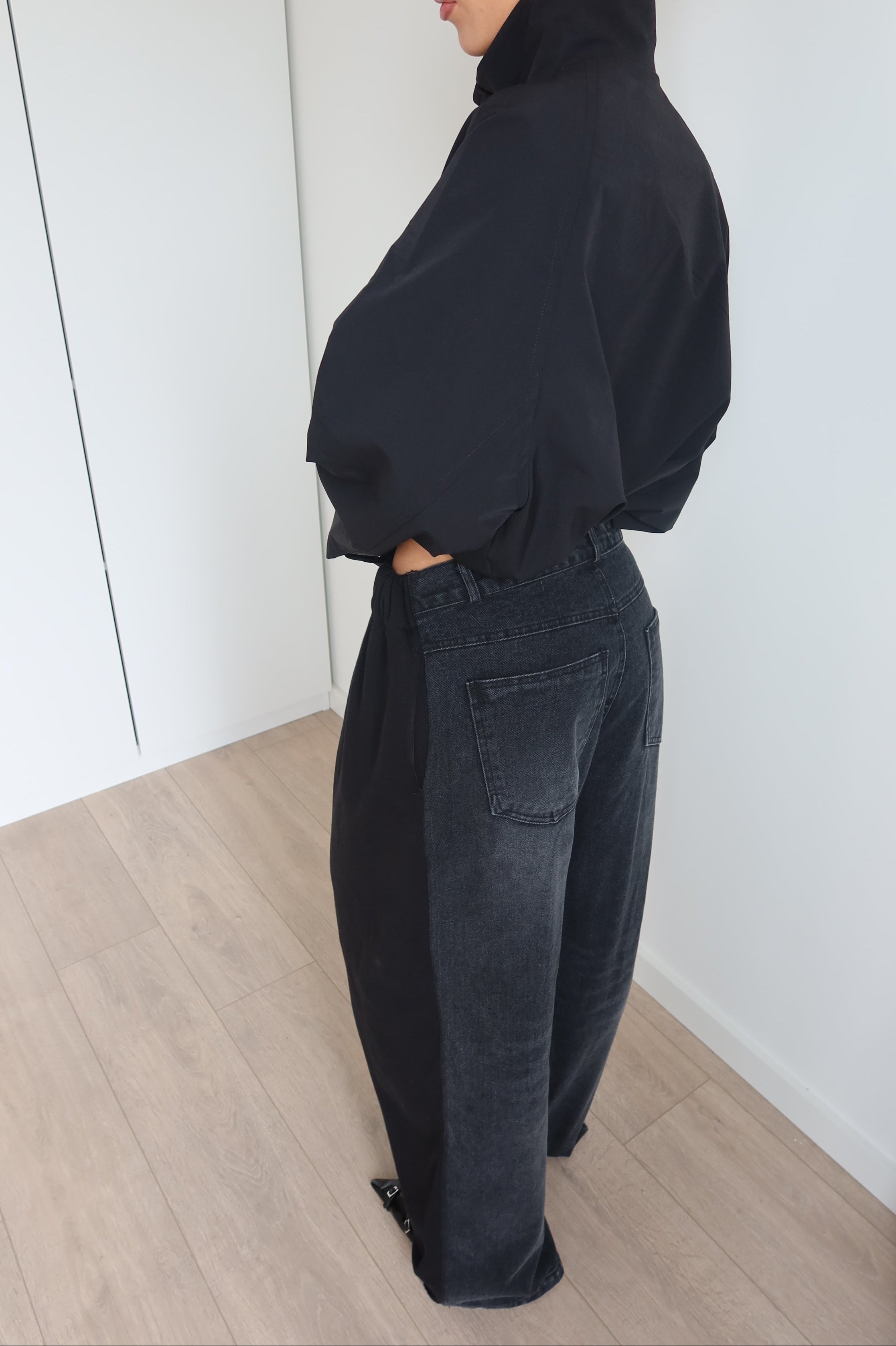'REVERSE' denim jogger