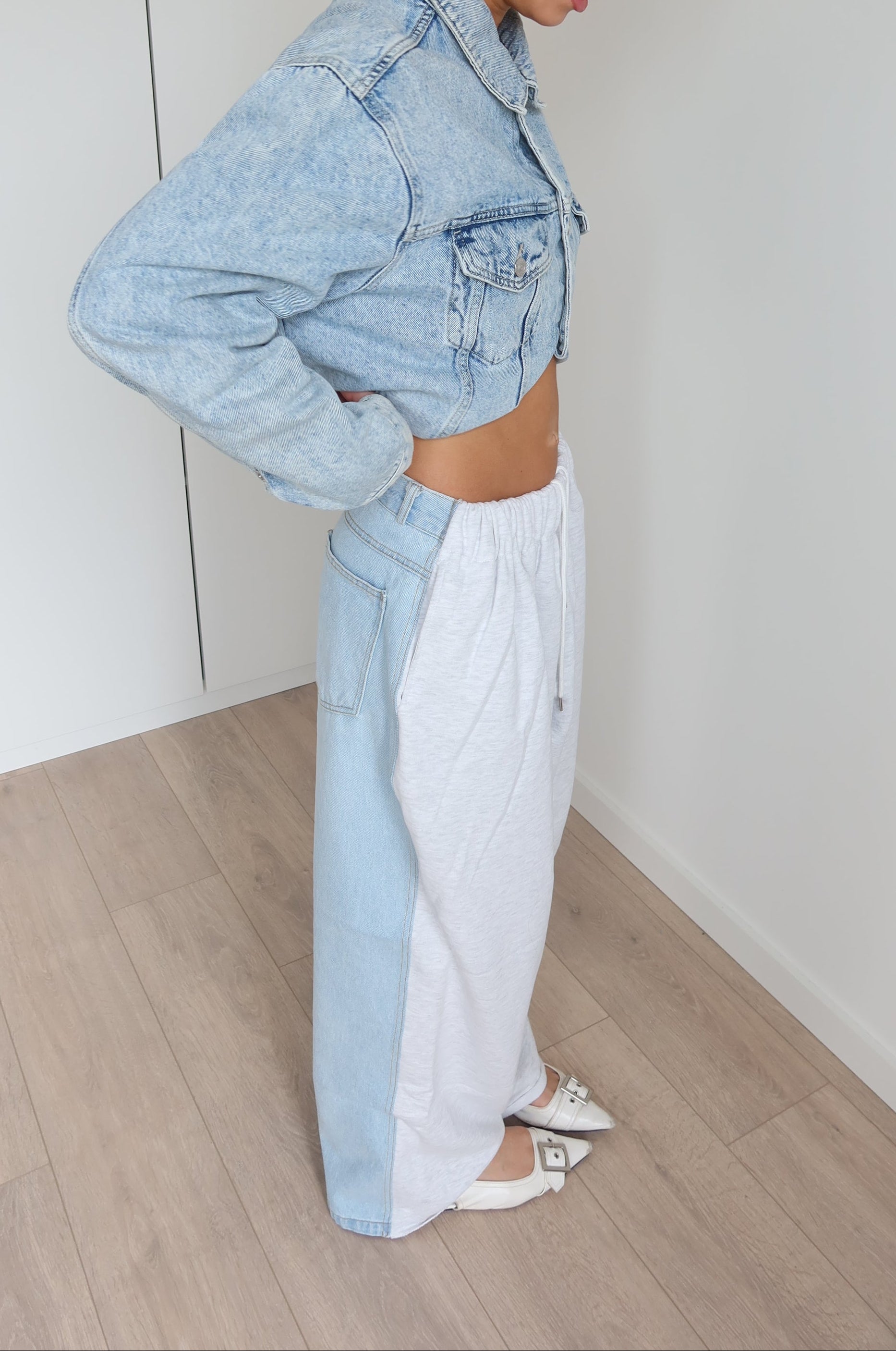 'REVERSE' denim jogger