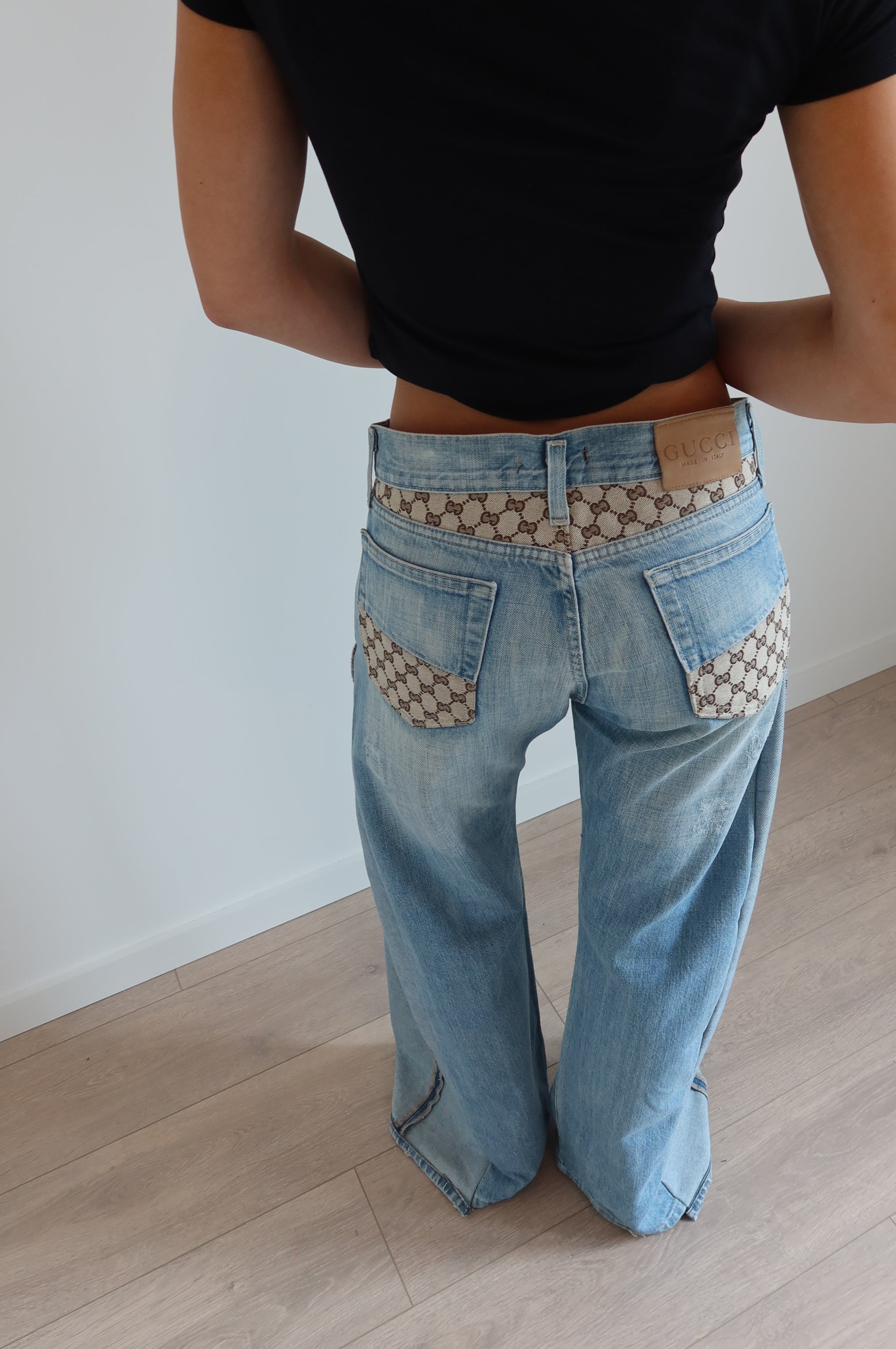 'TWO SIDES' Gucci reworked jeans