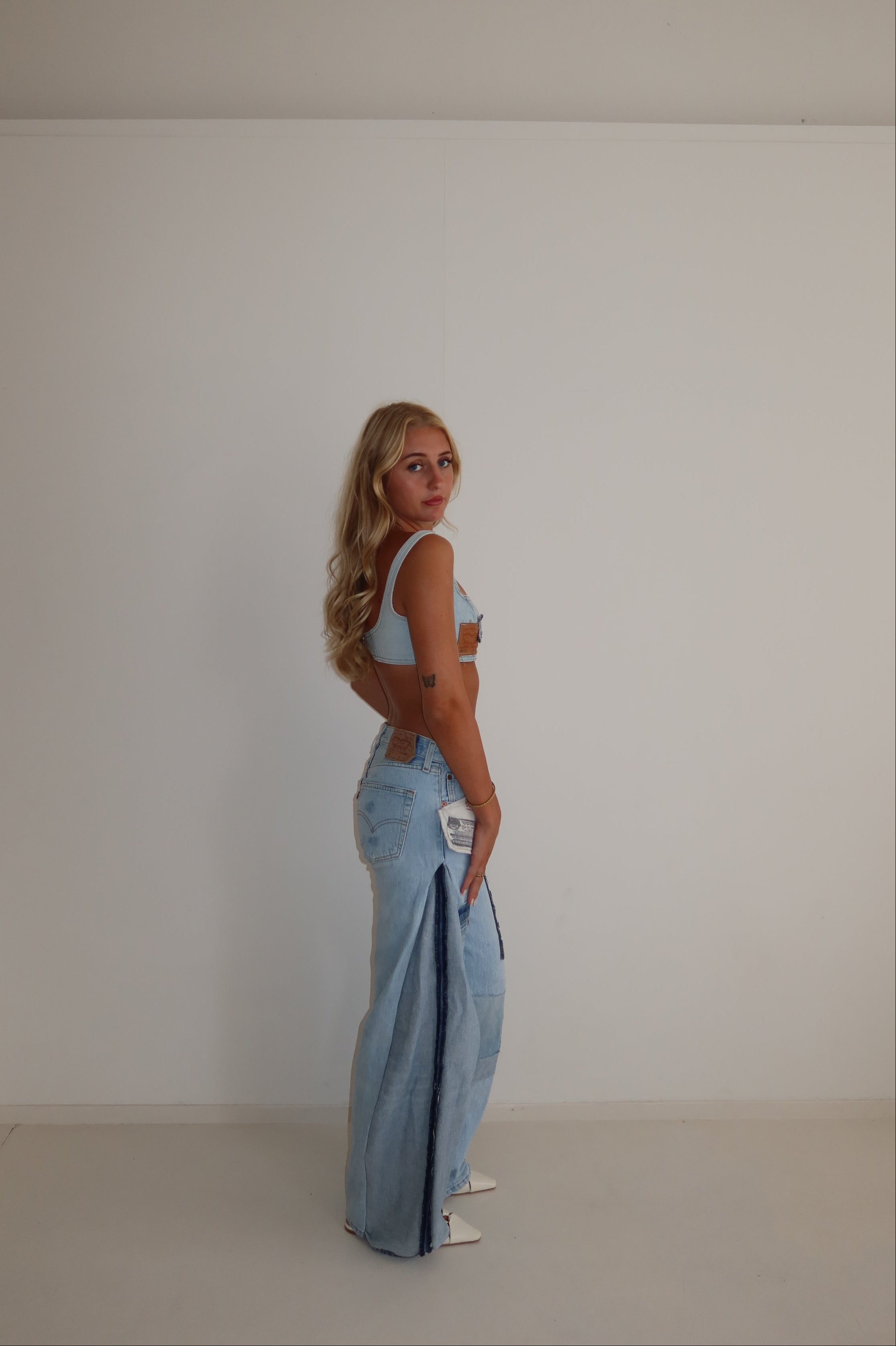 ‘TWO SIDES’ Levi’s reworked jeans