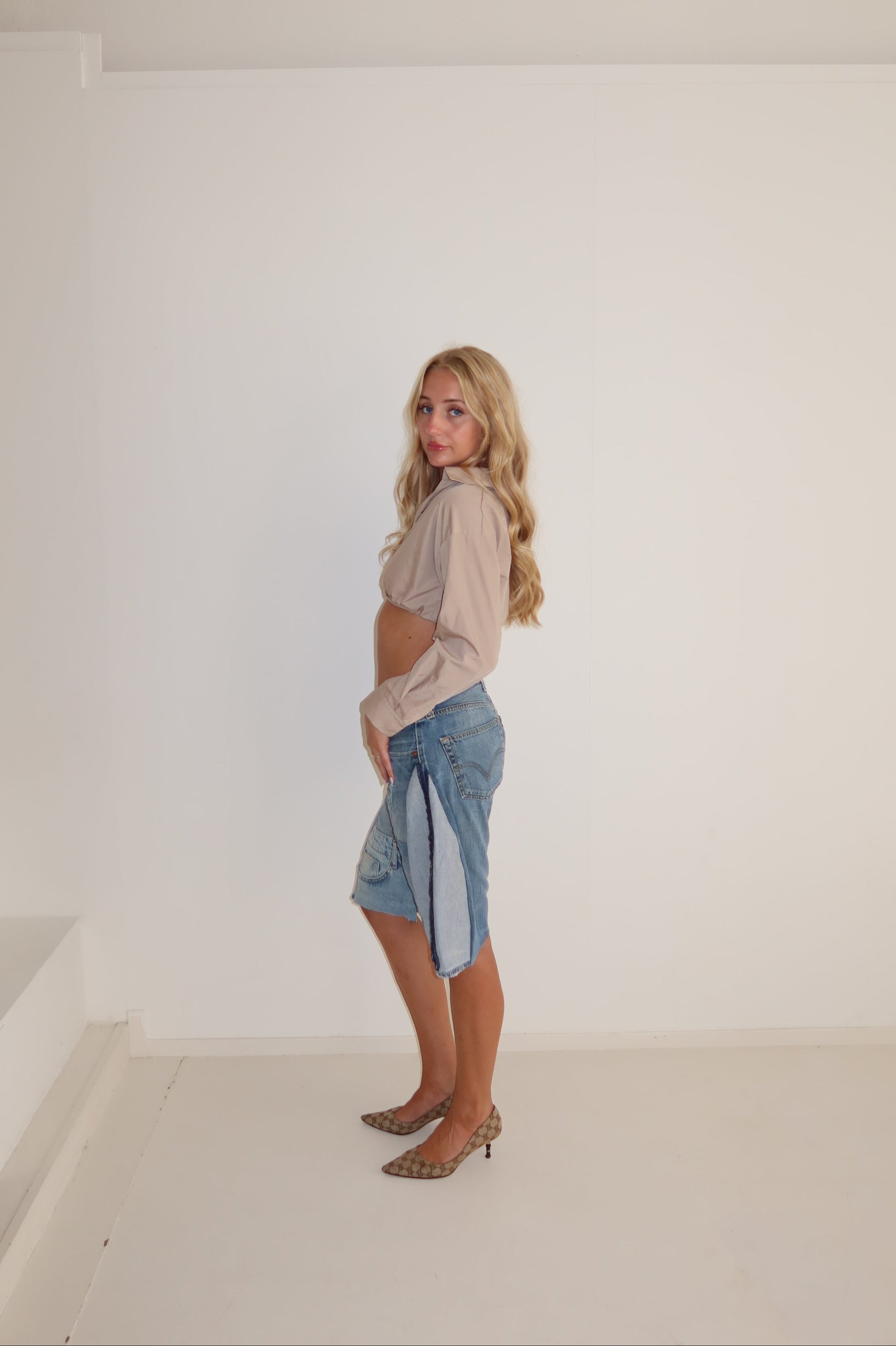 'TWO SIDES' Levi's reworked jort