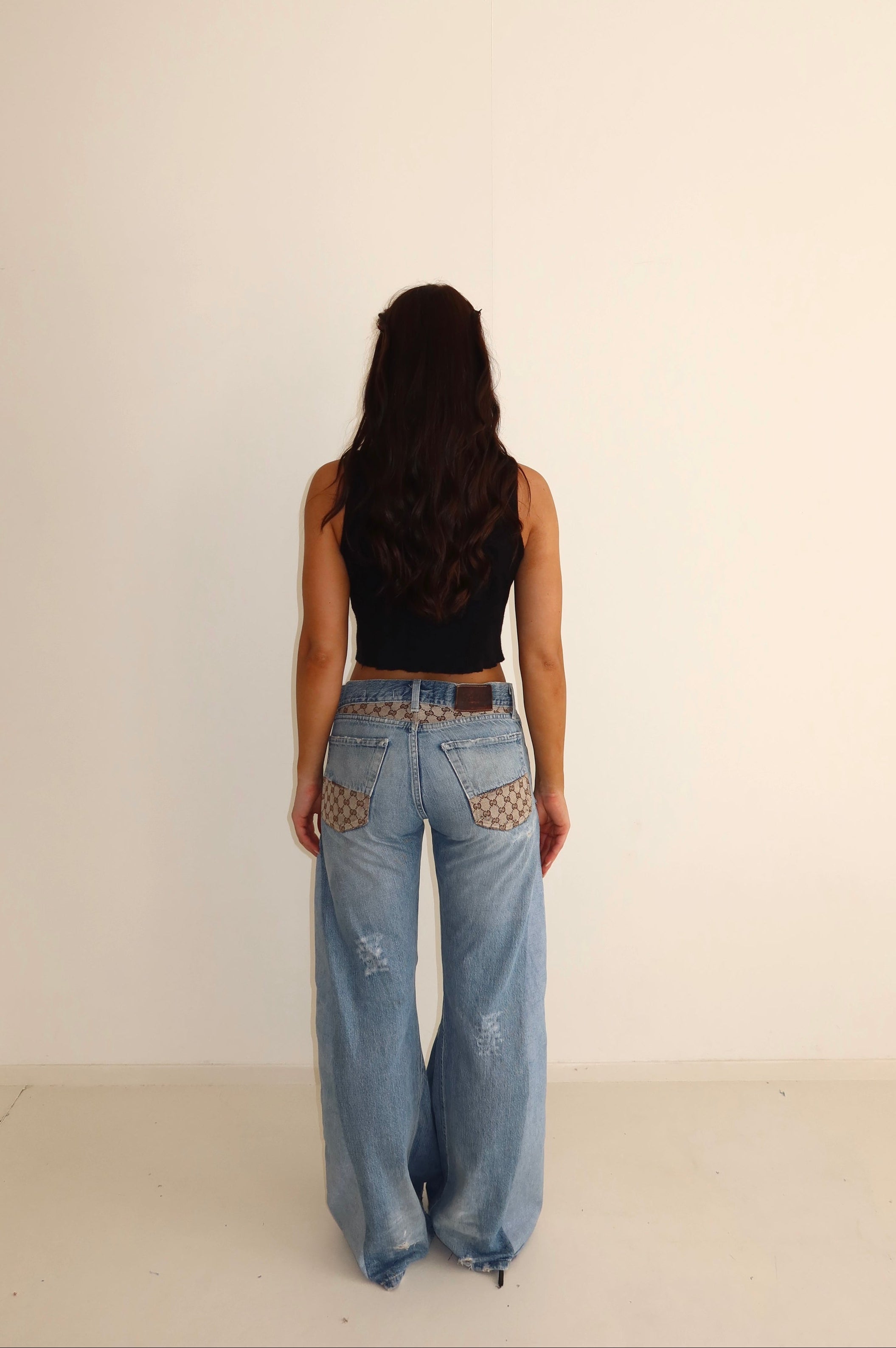 'TWO SIDES' Gucci reworked jeans