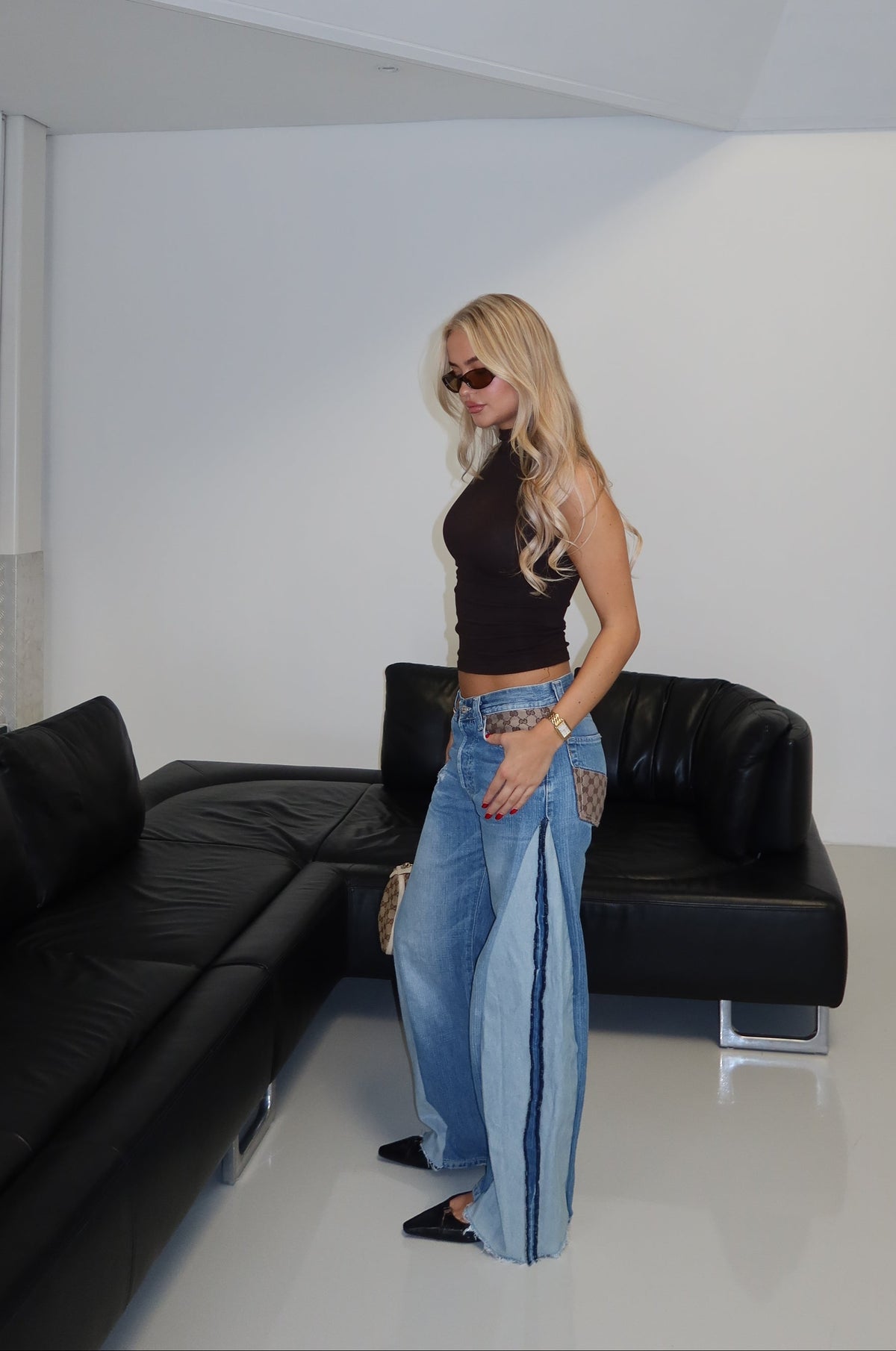 'TWO SIDES' Gucci reworked jeans