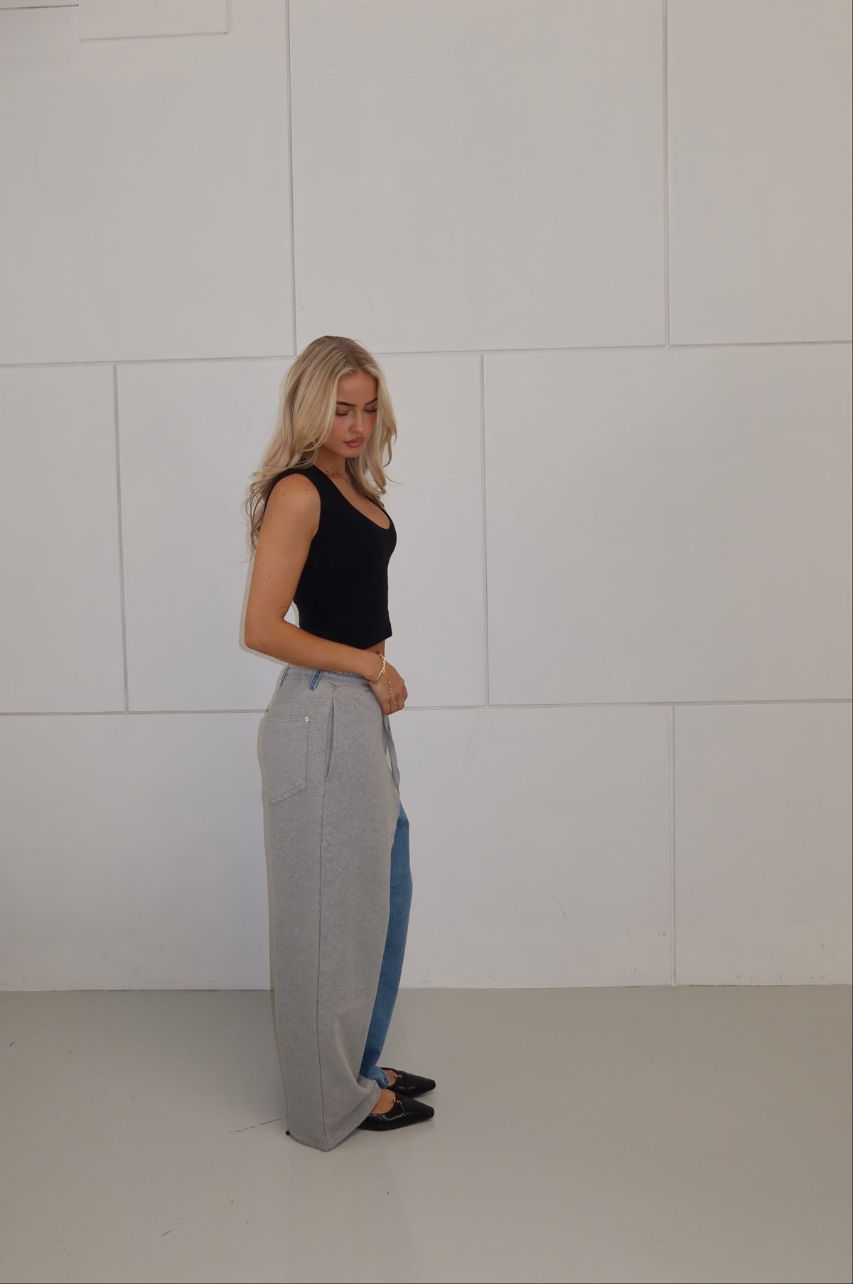 'REVERSE' denim jogger