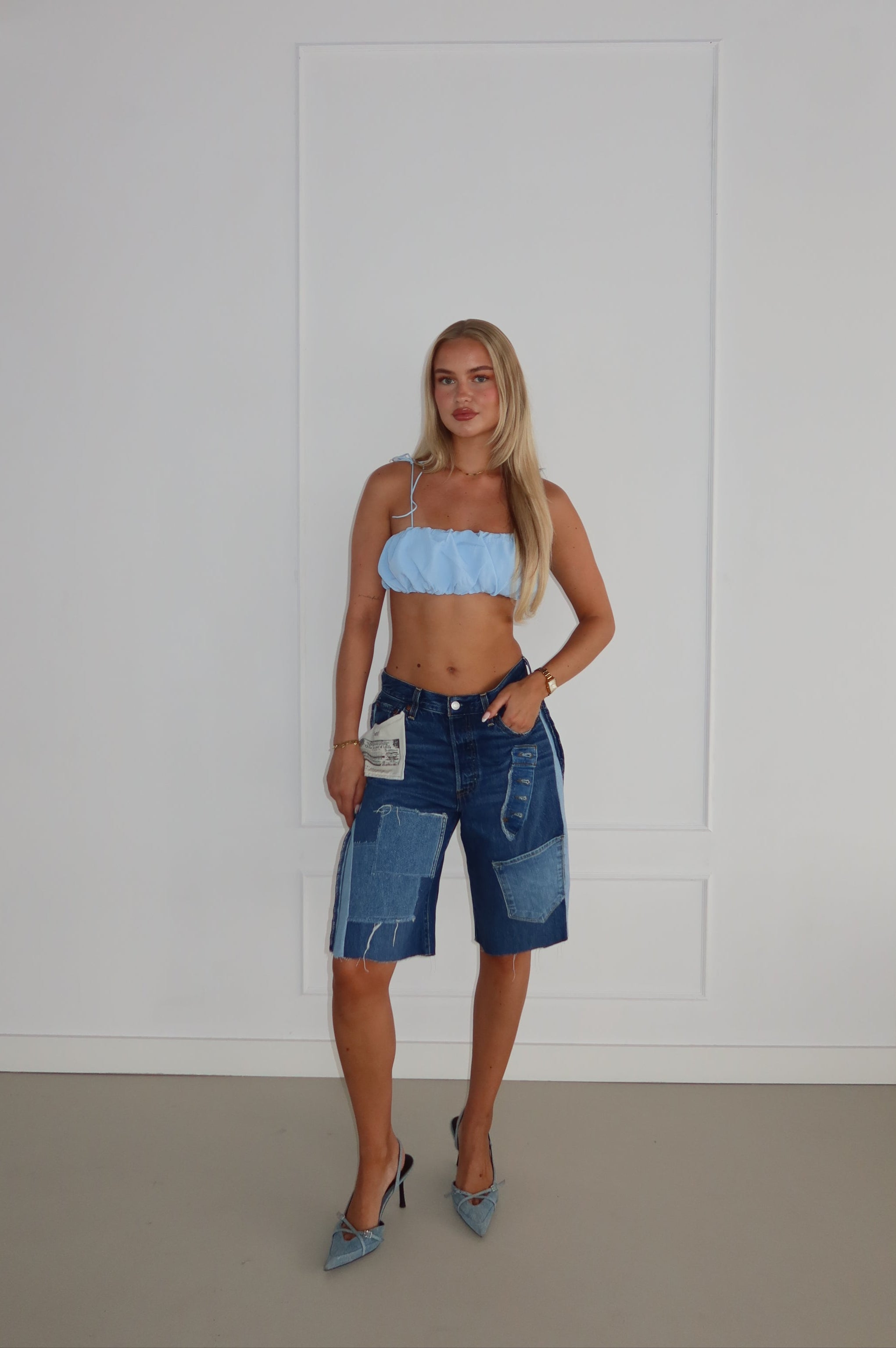 'TWO SIDES' Levi's reworked jort