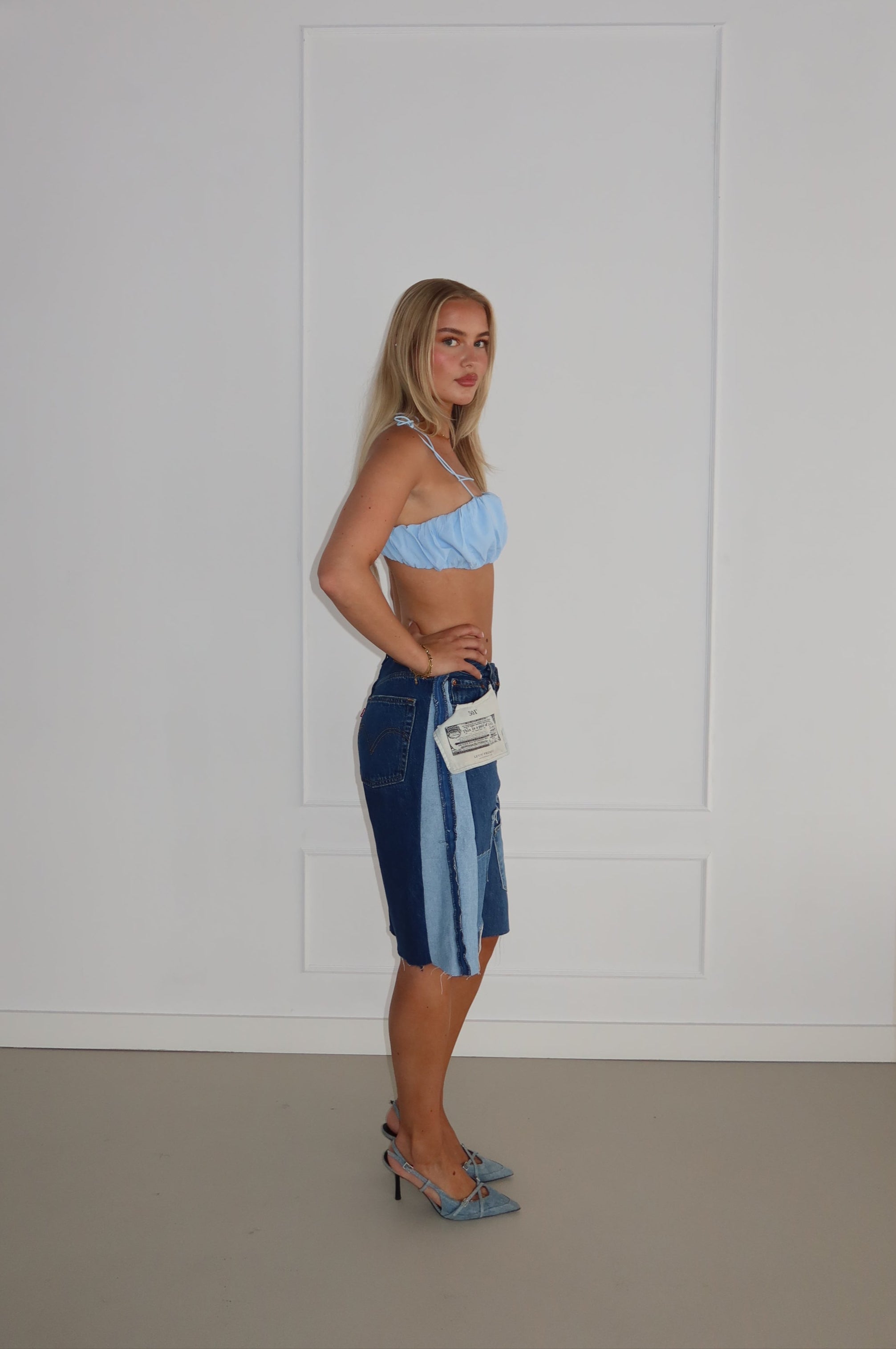 'TWO SIDES' Levi's reworked jort