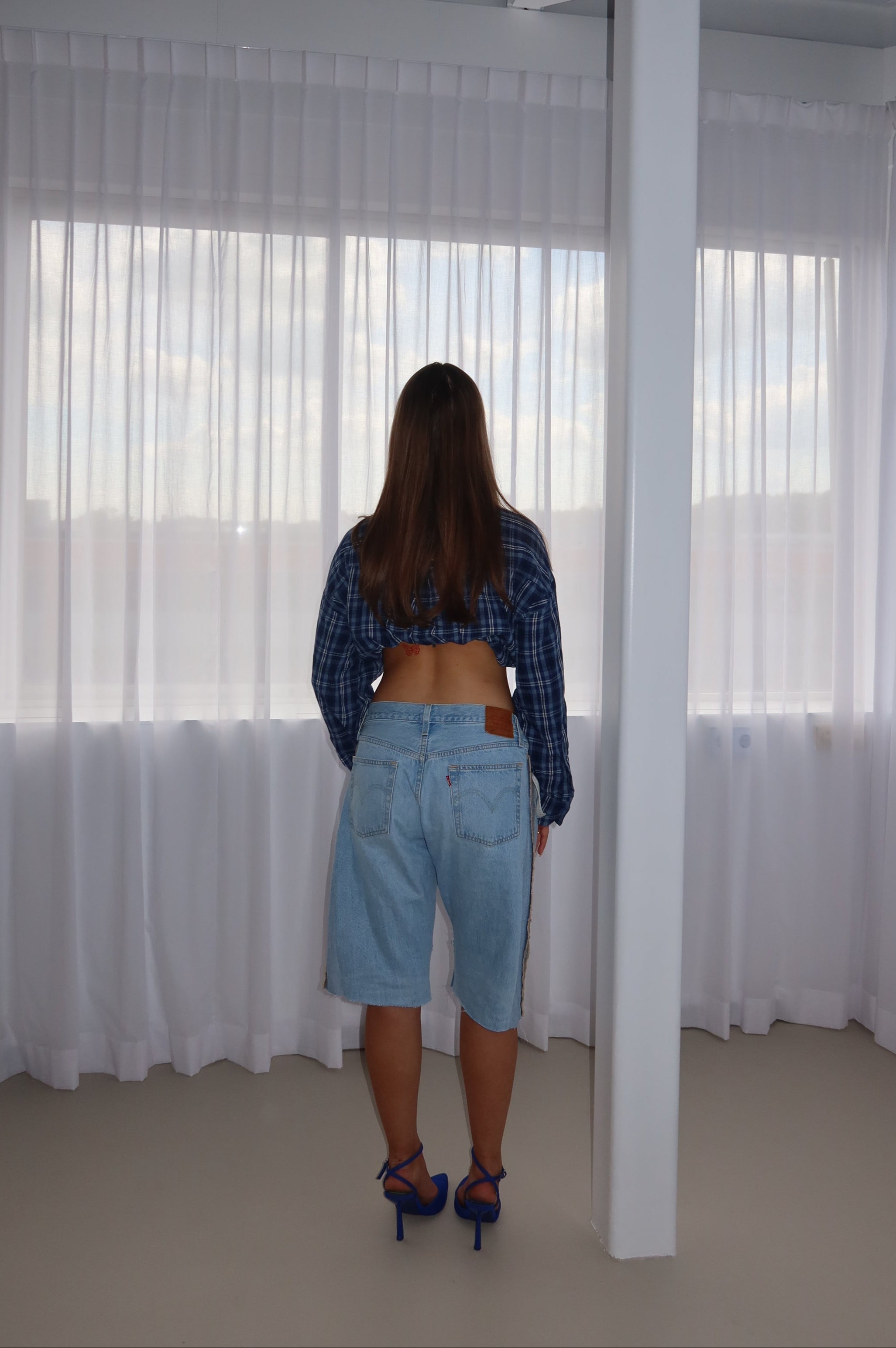 'TWO SIDES' Levi's reworked jort