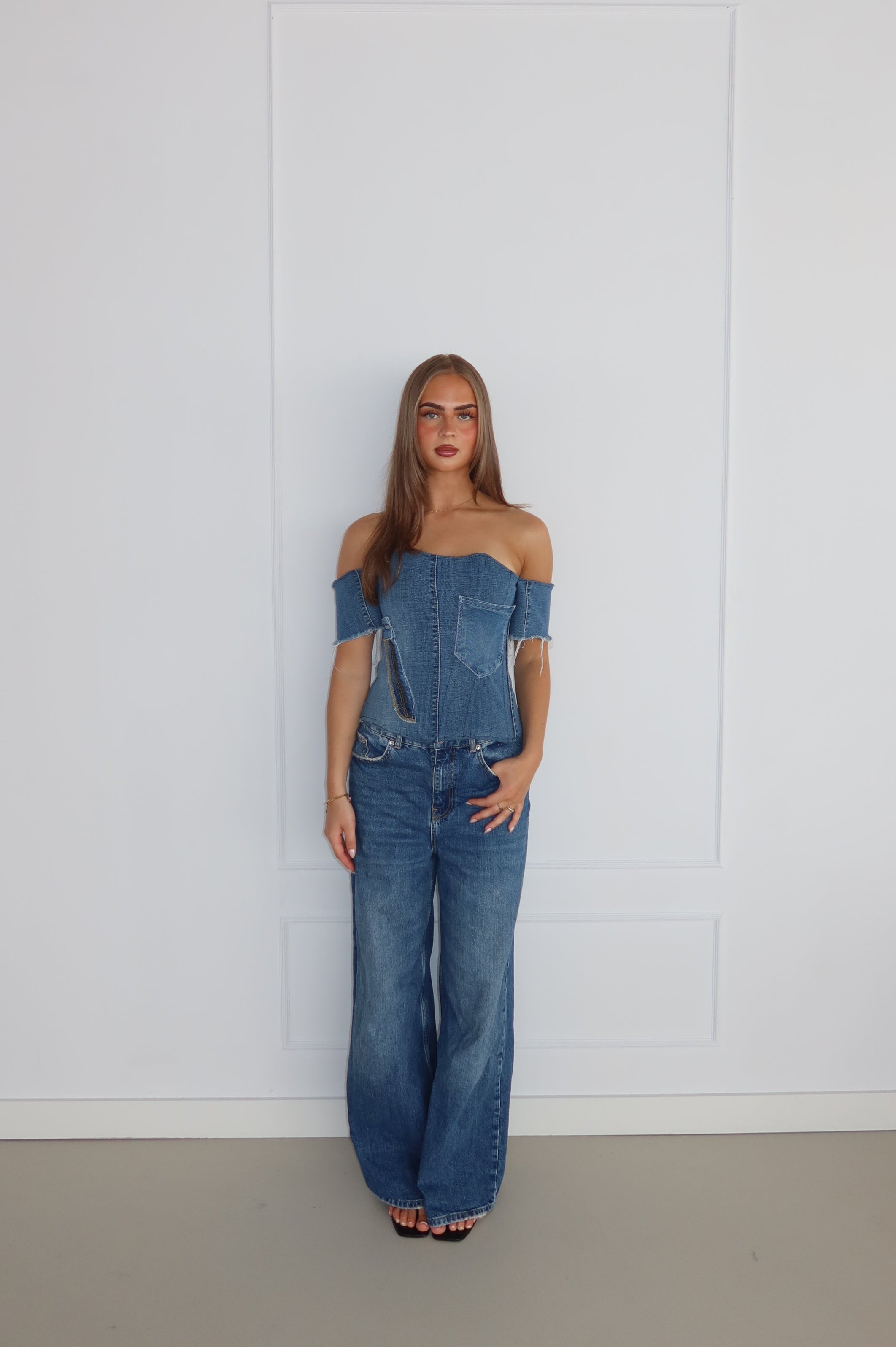 'CLASSY' Levi's corset top