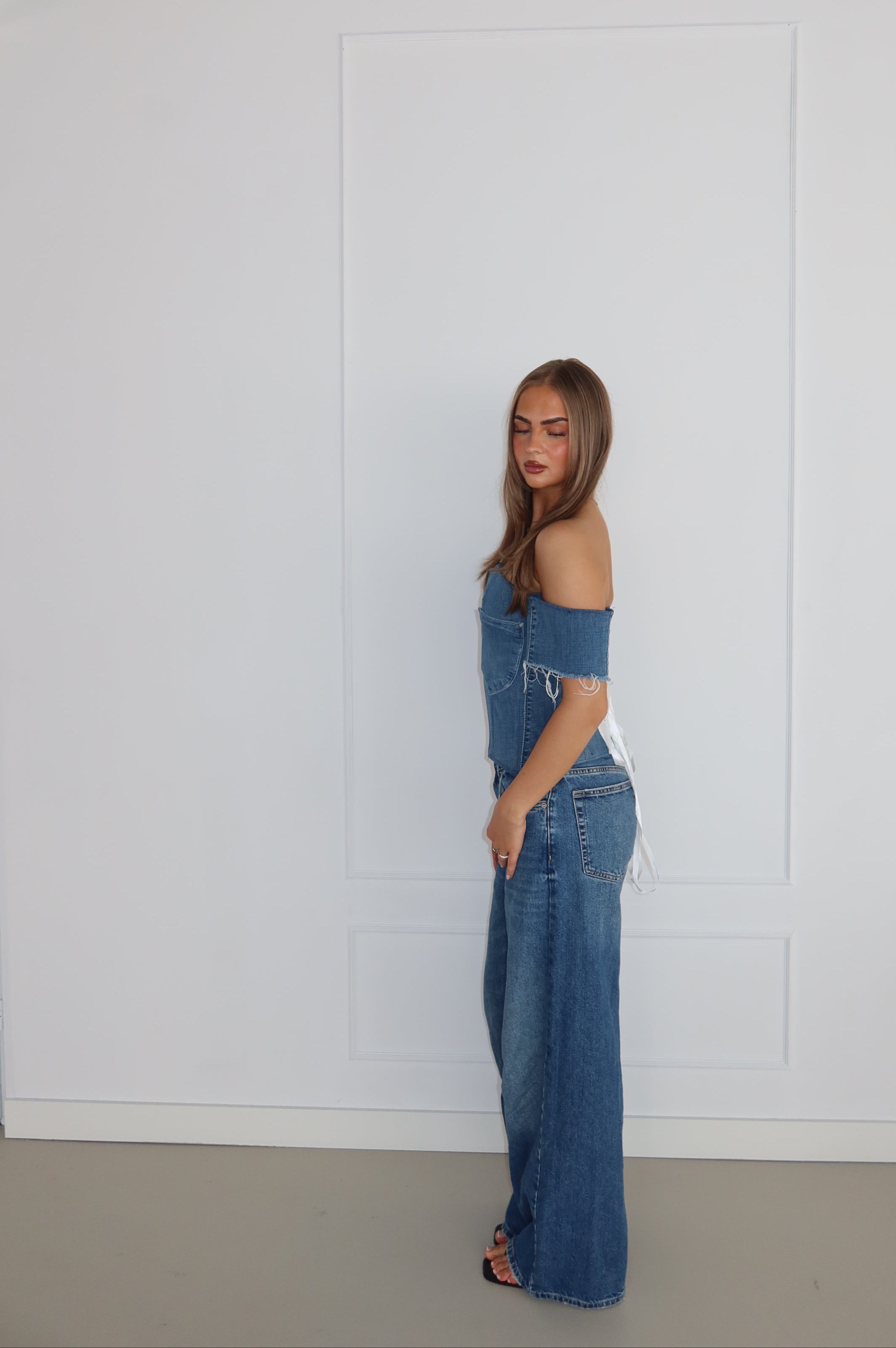 'CLASSY' Levi's corset top