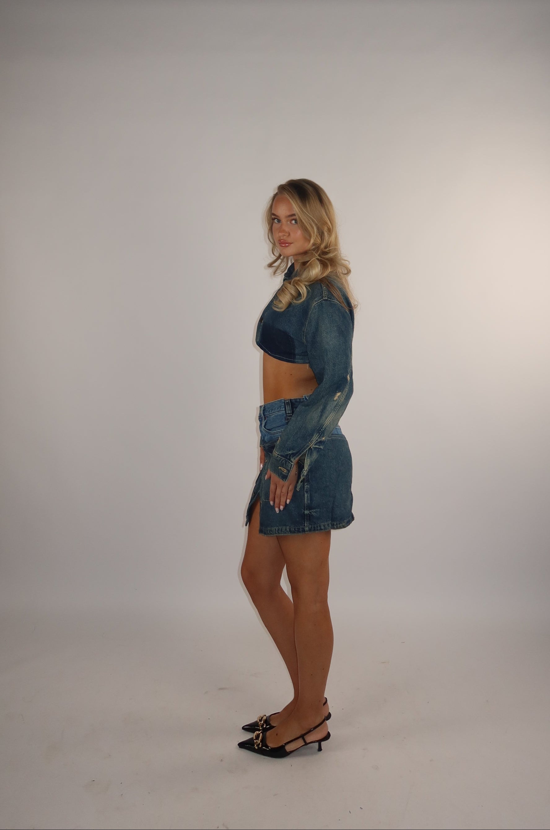 "TWO TONE" Levi's reworked matching set