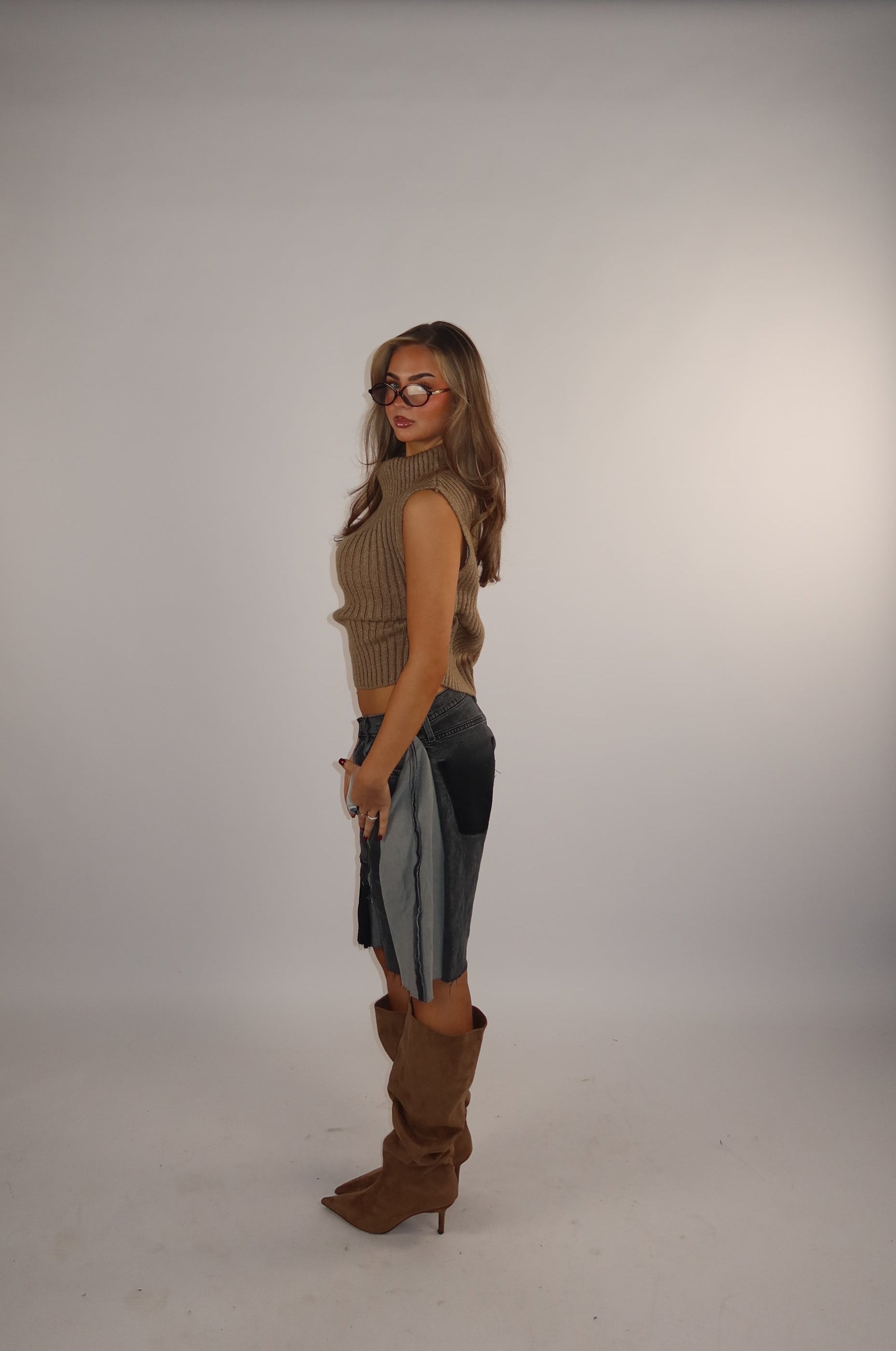 'TWO SIDES' Levi's reworked jort