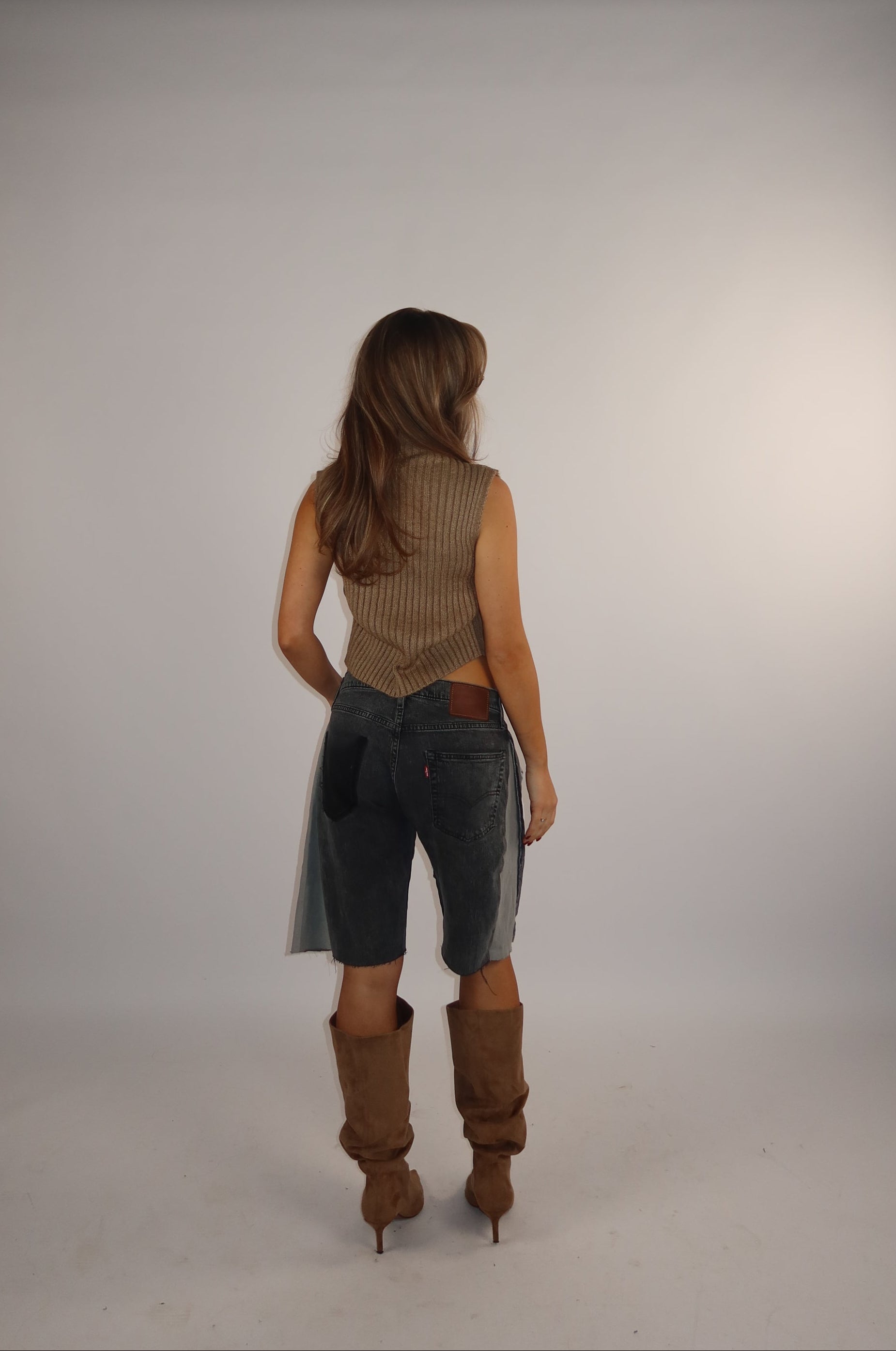 'TWO SIDES' Levi's reworked jort