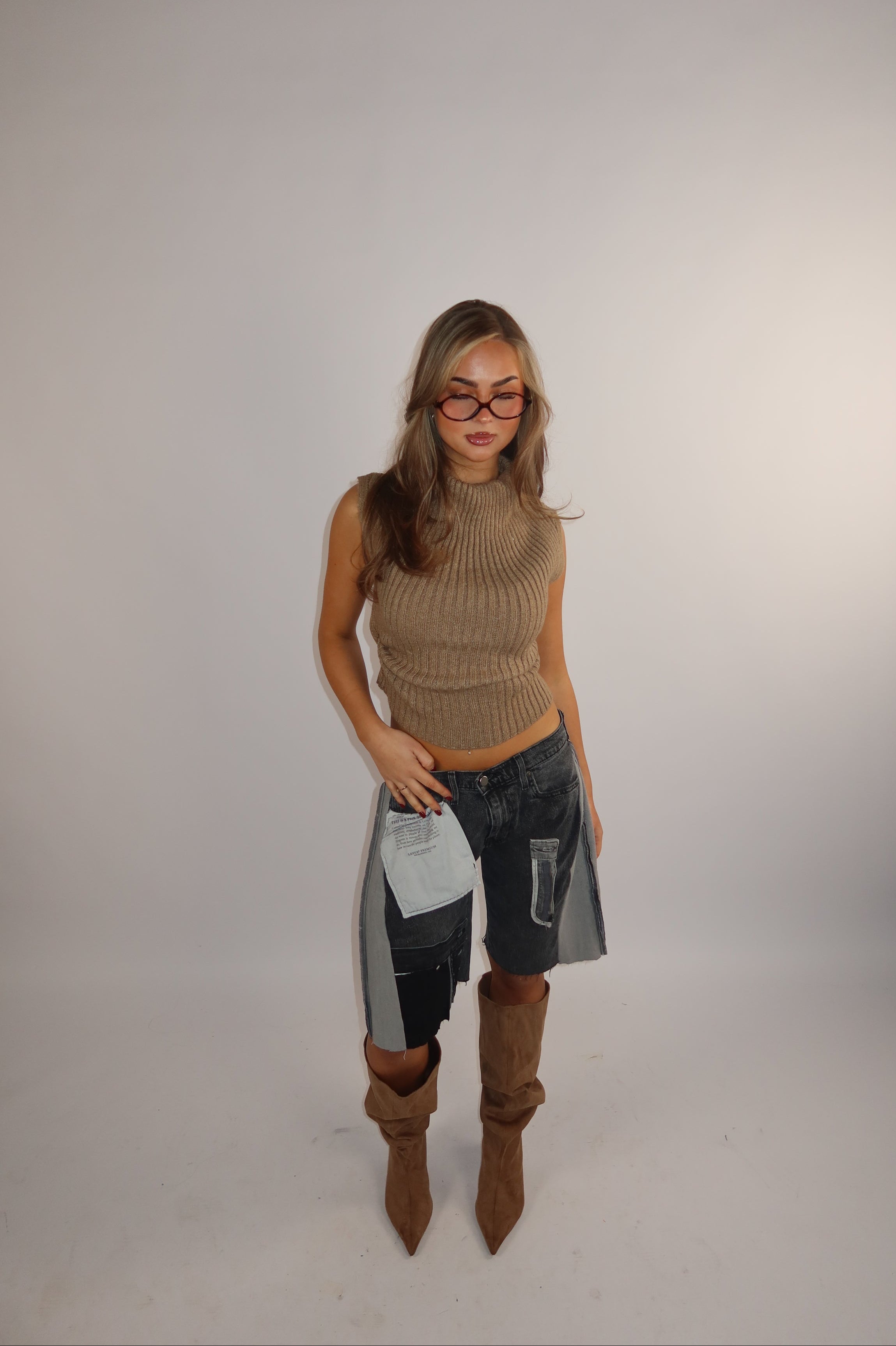 'TWO SIDES' Levi's reworked jort