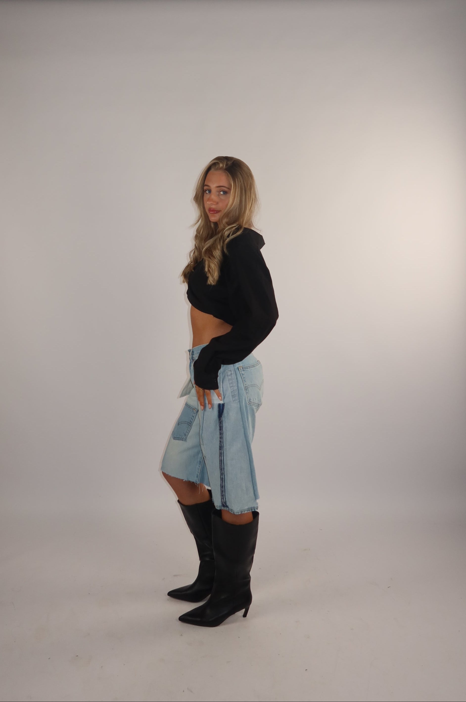 'TWO SIDES' Levi's reworked jort