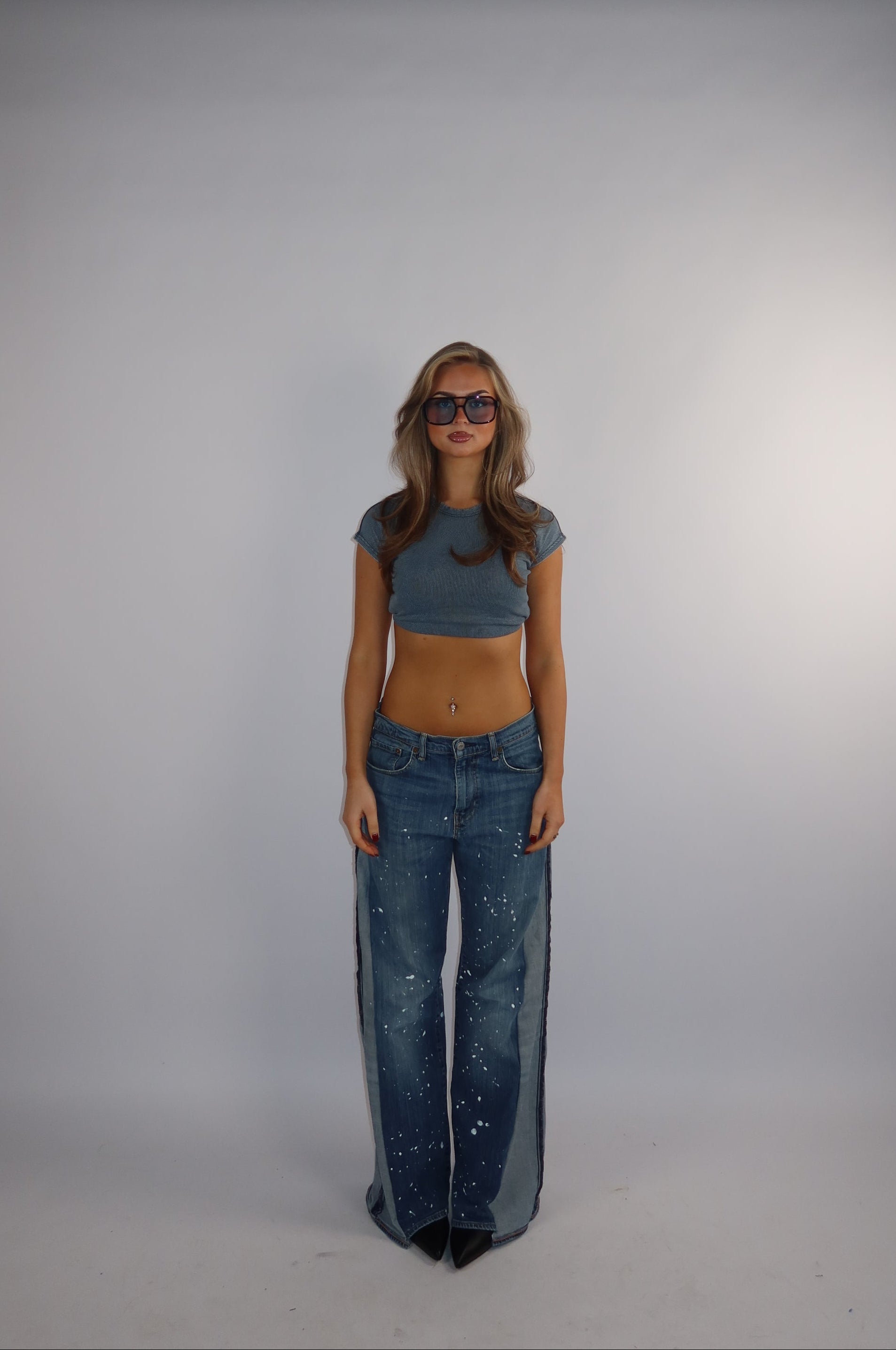 'TWO SIDES' Levi's reworked jeans