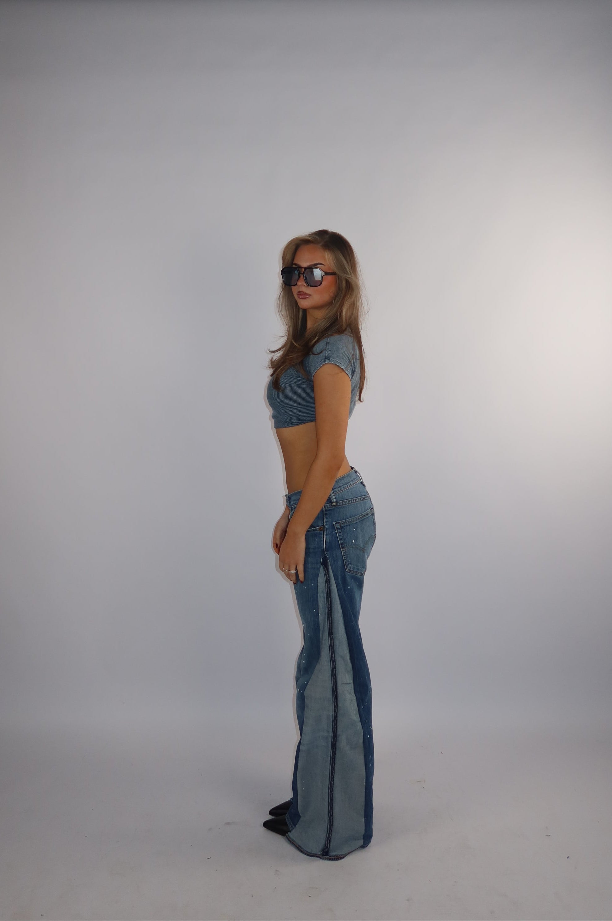 'TWO SIDES' Levi's reworked jeans