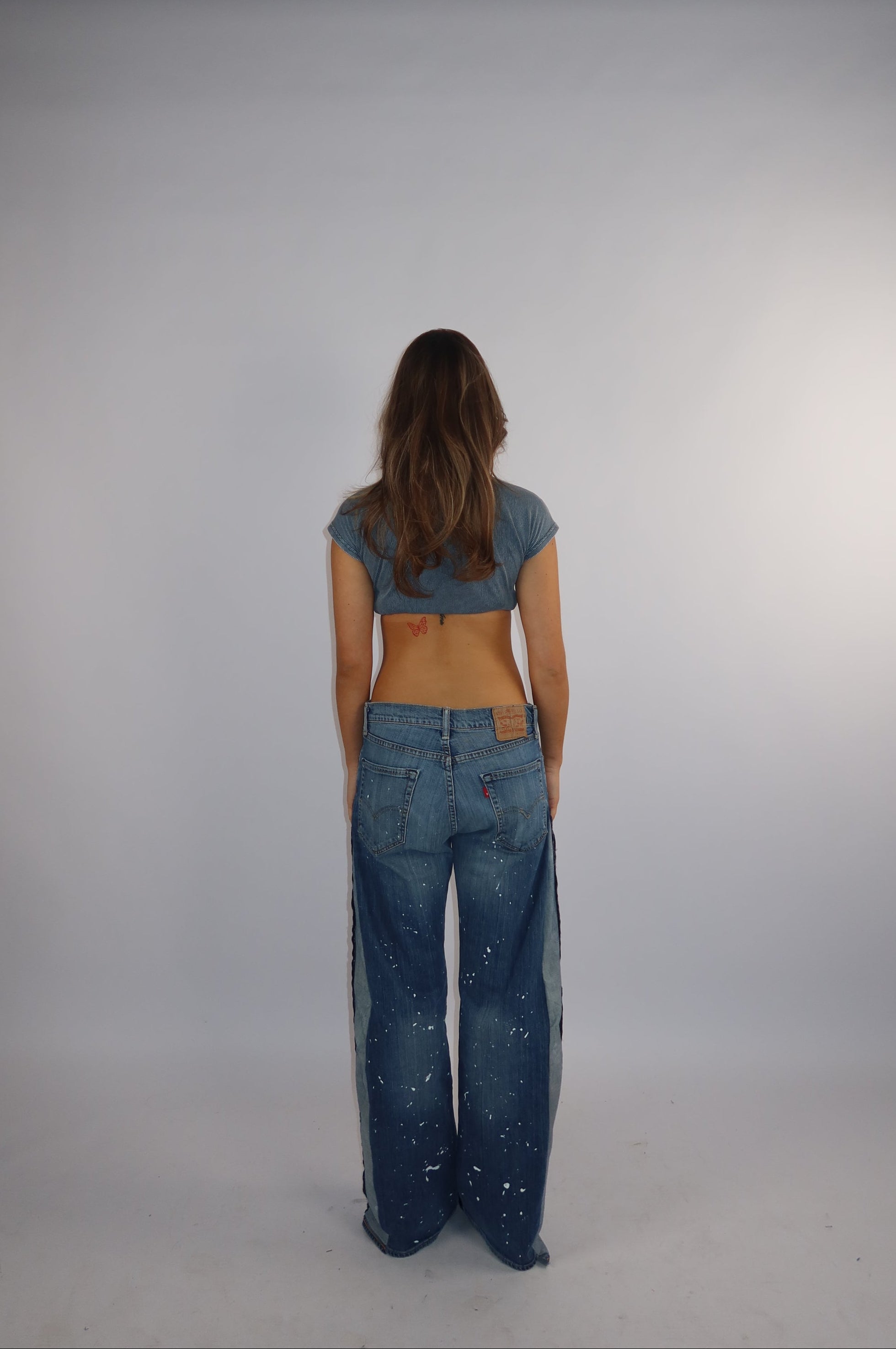 'TWO SIDES' Levi's reworked jeans