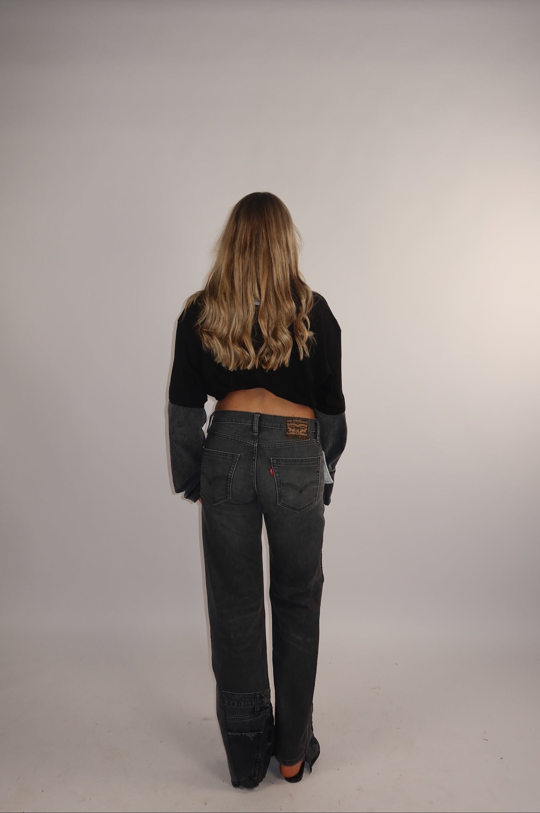 'TWO SIDES' Levi's reworked jeans