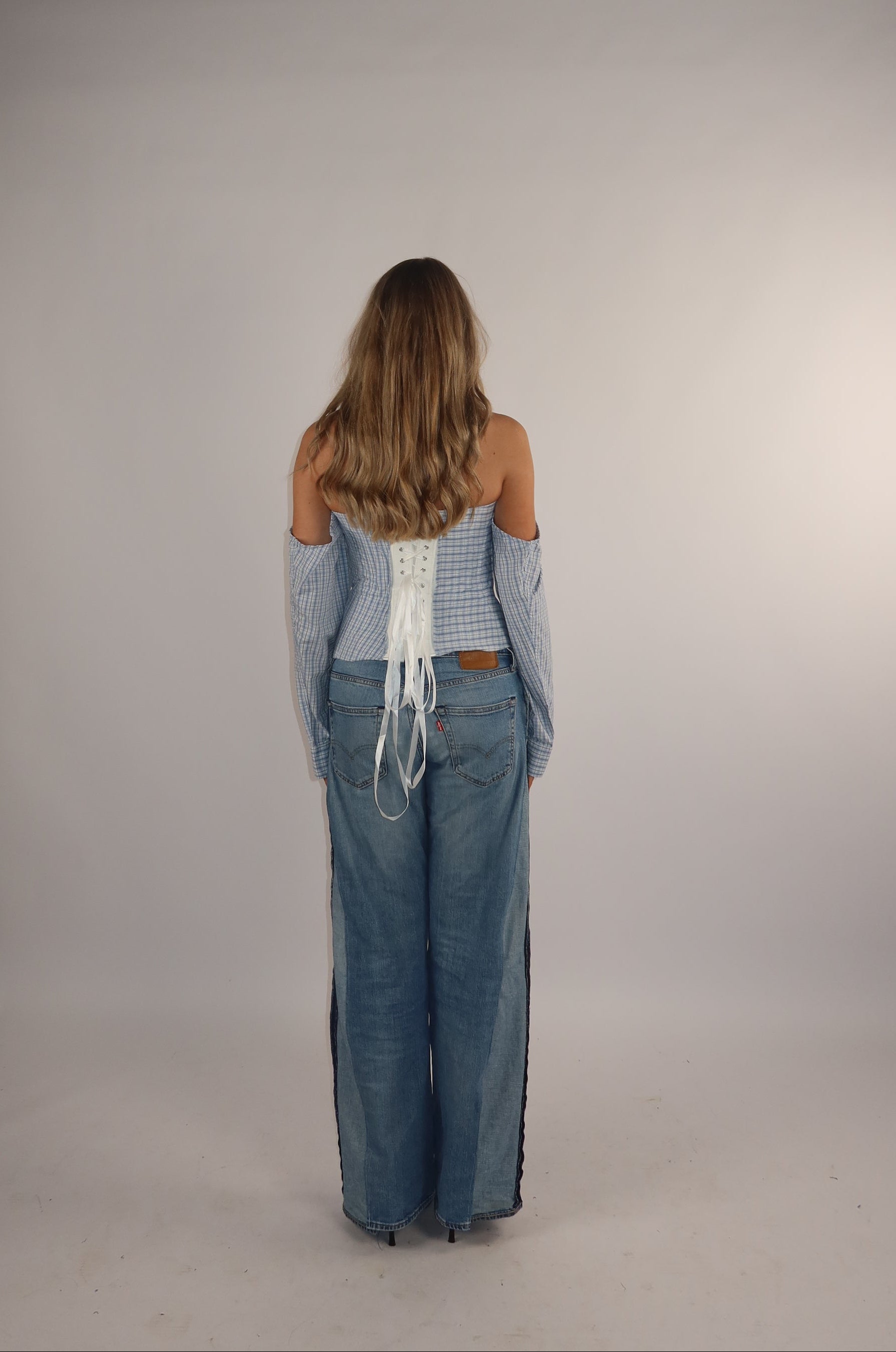 'TWO SIDES' Levi's reworked jeans