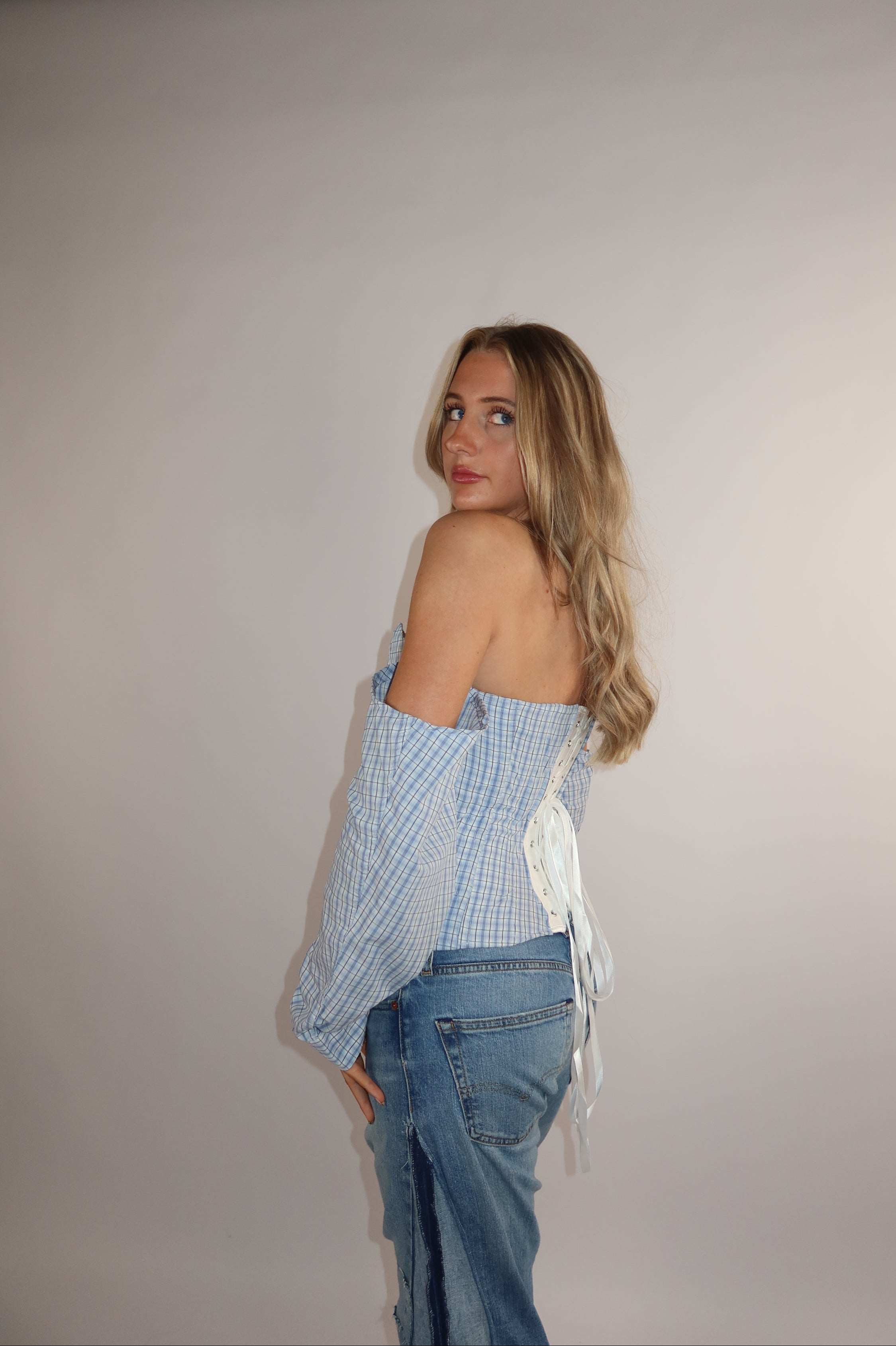 "RE:CHECK" Corset top