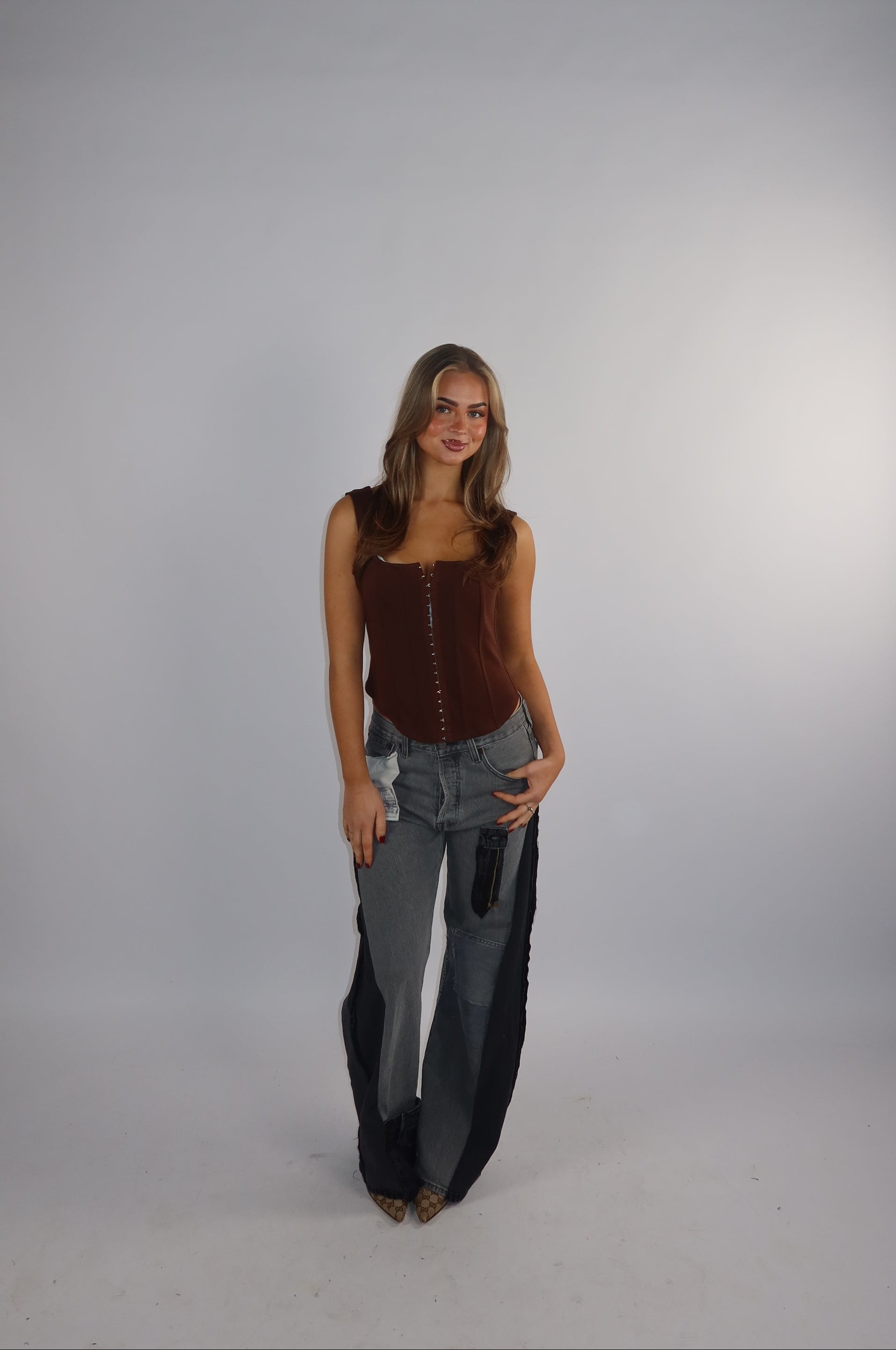 'TWO SIDES' Levi's reworked jeans