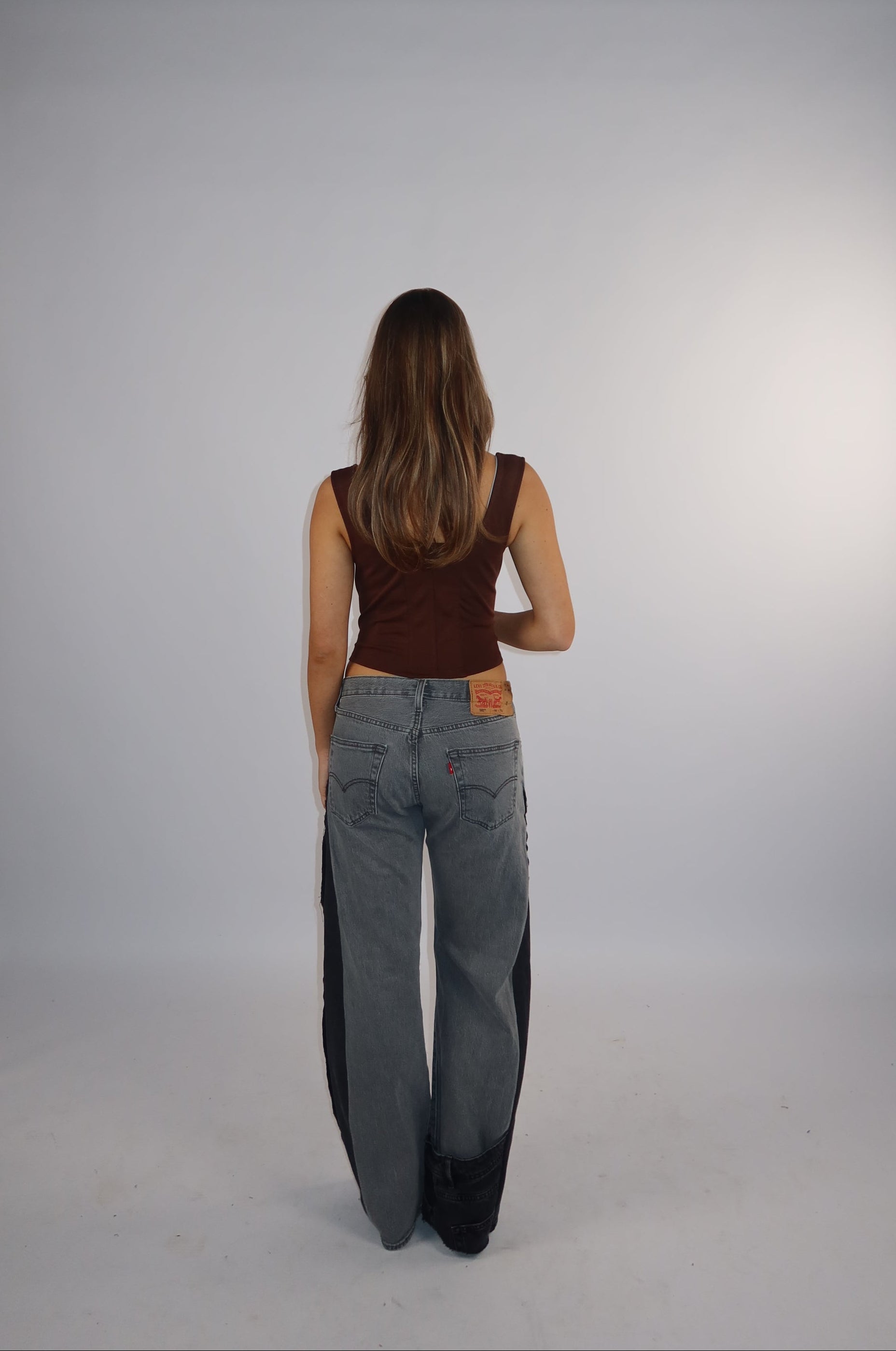 'TWO SIDES' Levi's reworked jeans