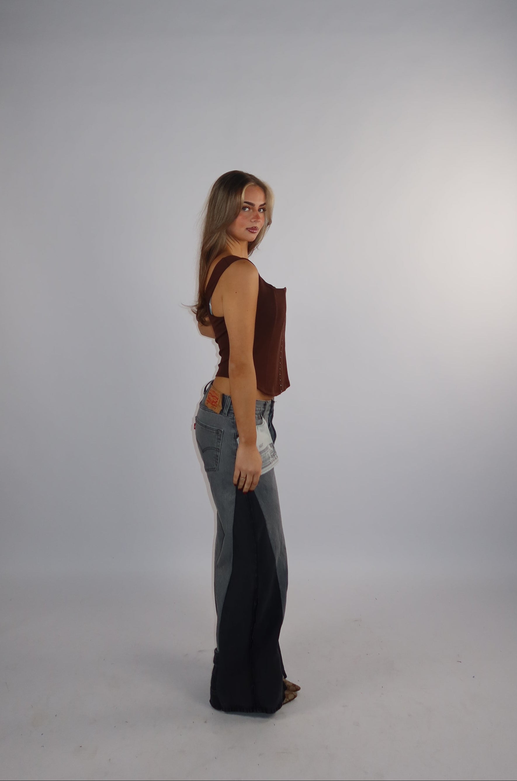 'TWO SIDES' Levi's reworked jeans