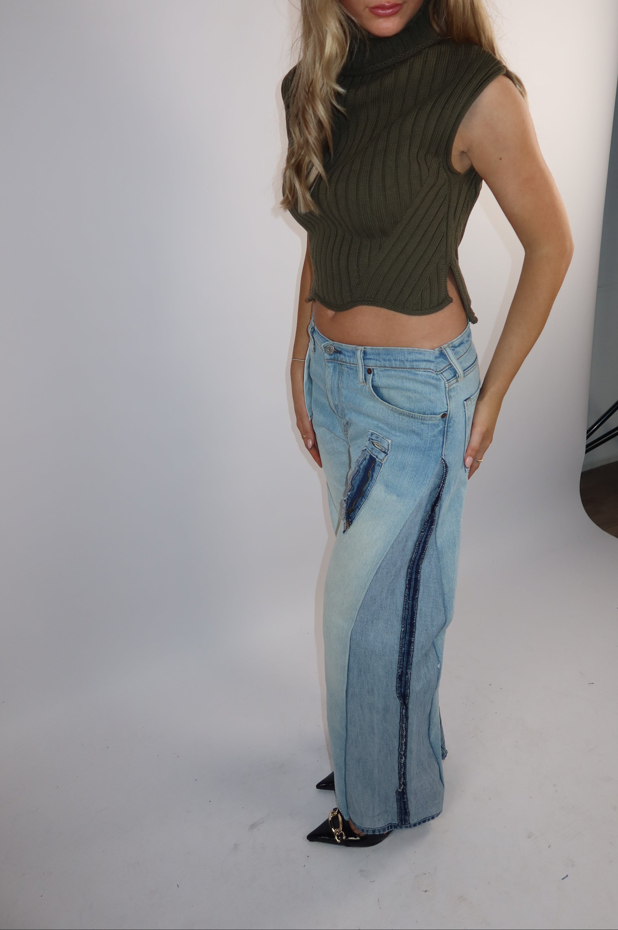 'TWO SIDES' Levi's reworked jeans