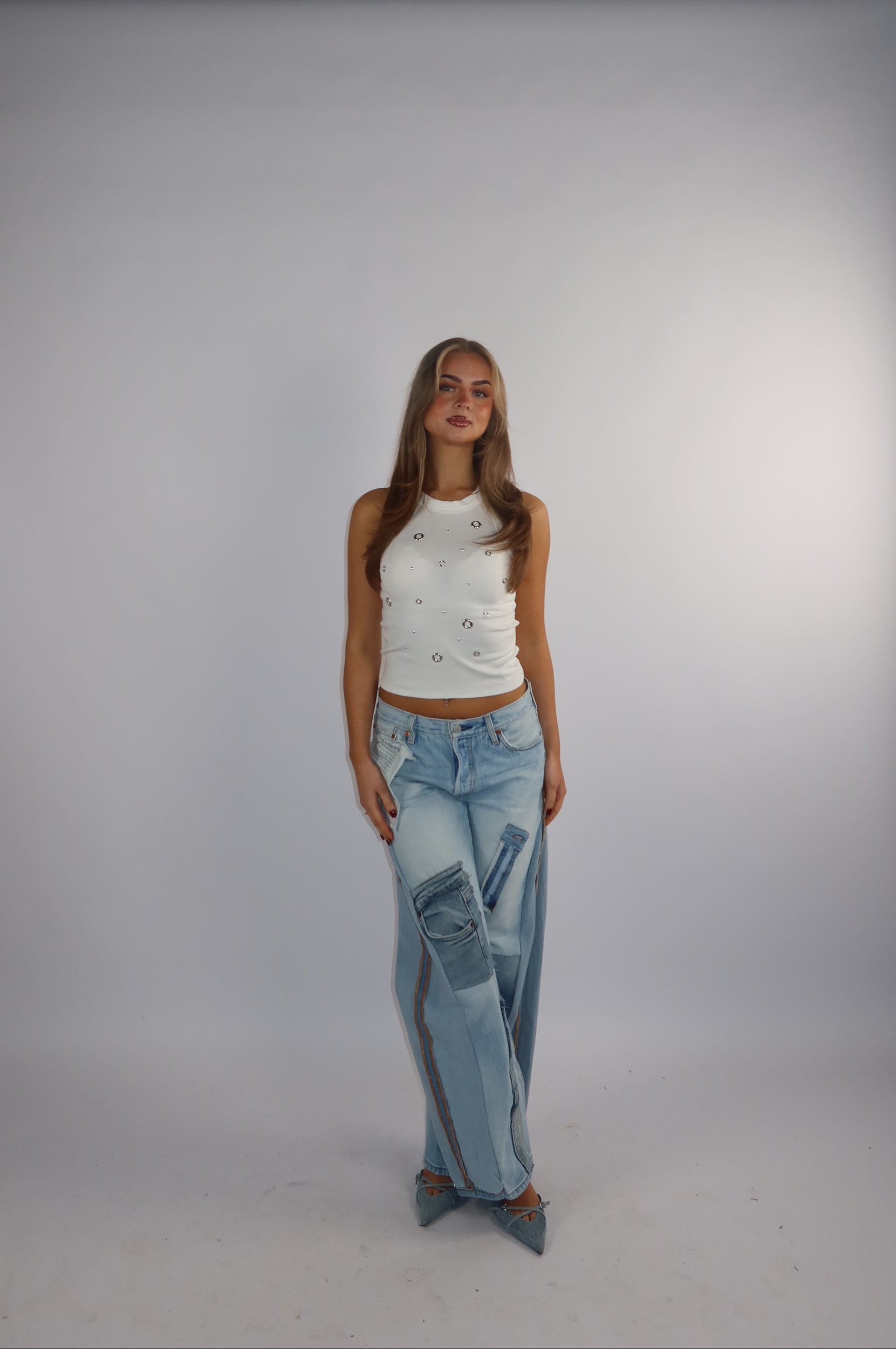 'TWO SIDES' Levi's reworked jeans