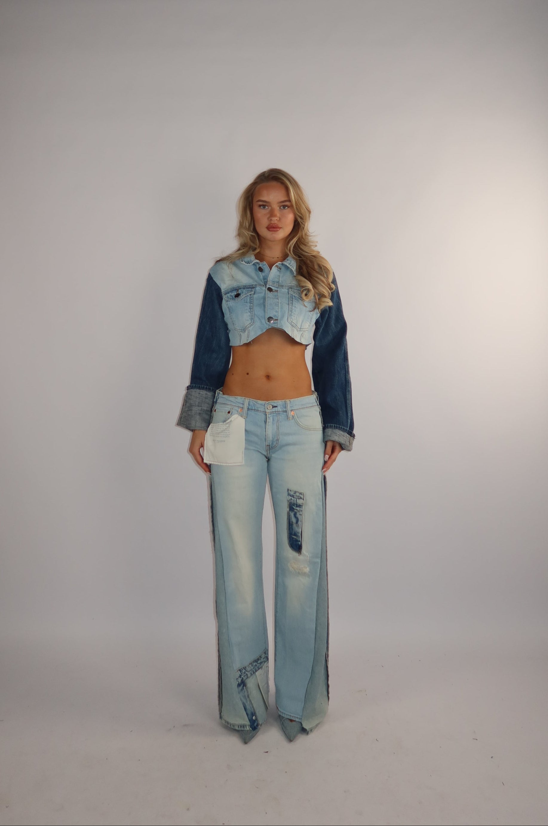 'TWO SIDES' Levi's reworked jeans