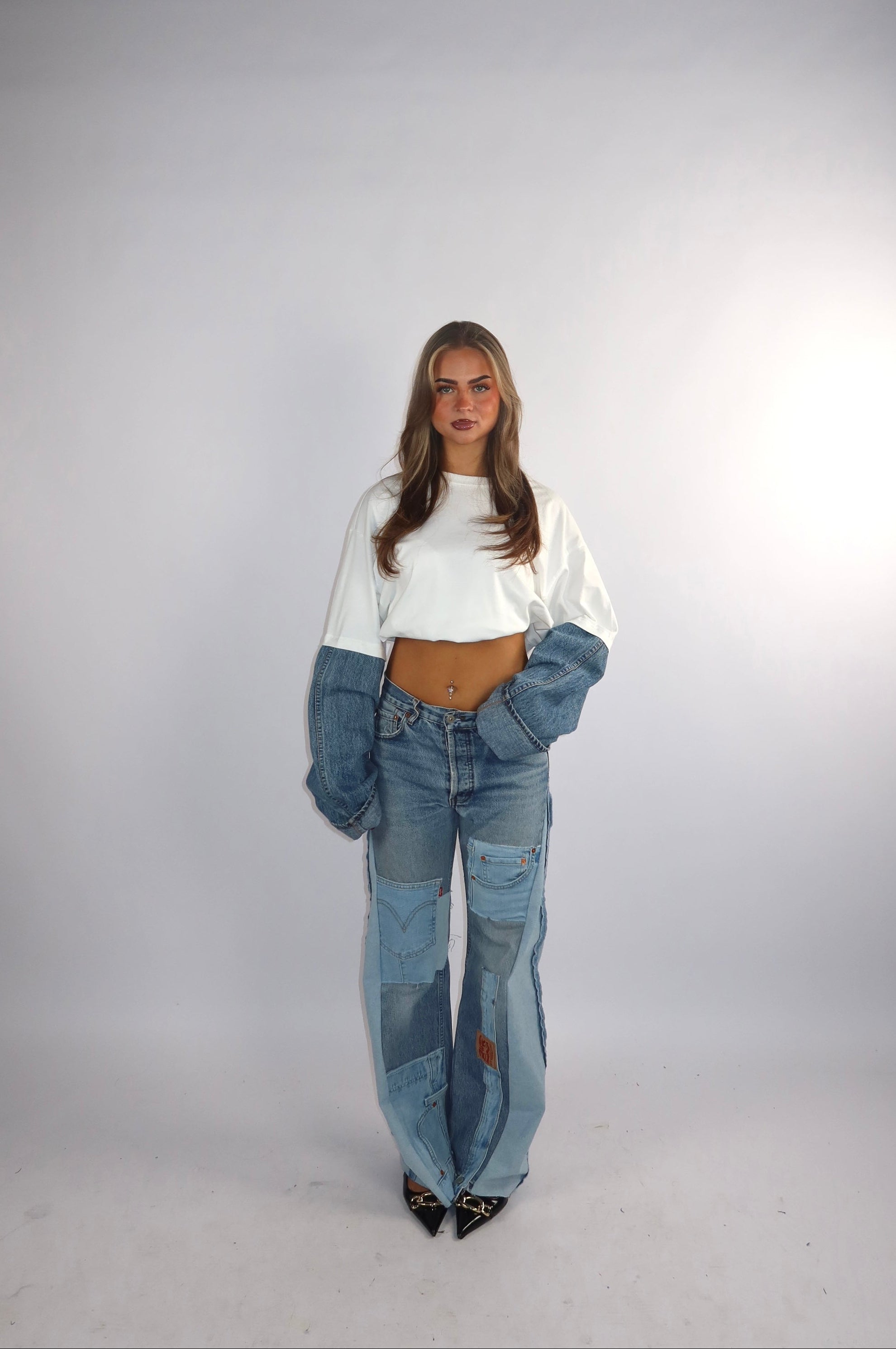 'TWO SIDES' Levi's reworked jeans