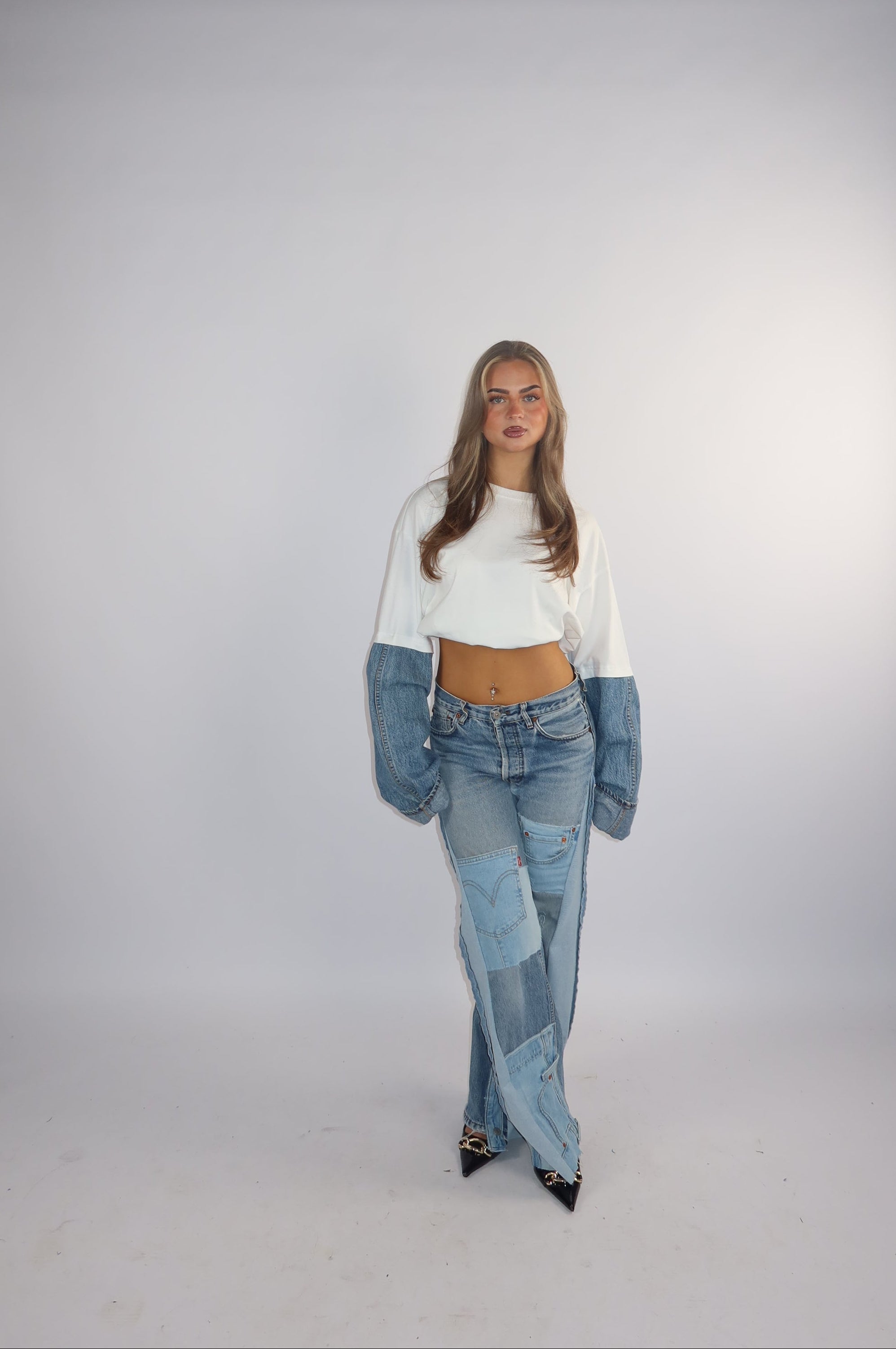 'TWO SIDES' Levi's reworked jeans