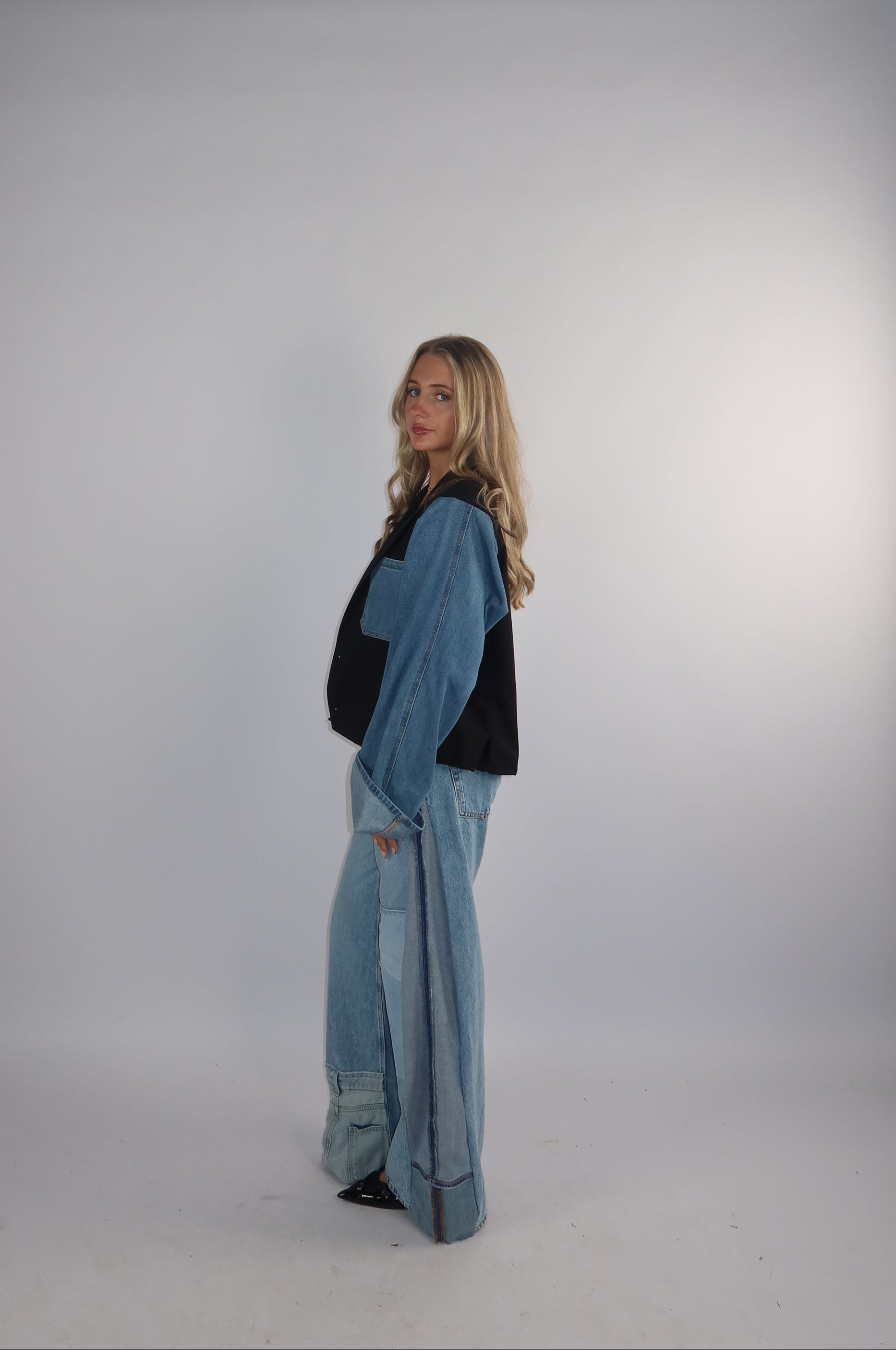 'DENIM' Sleeves blazer