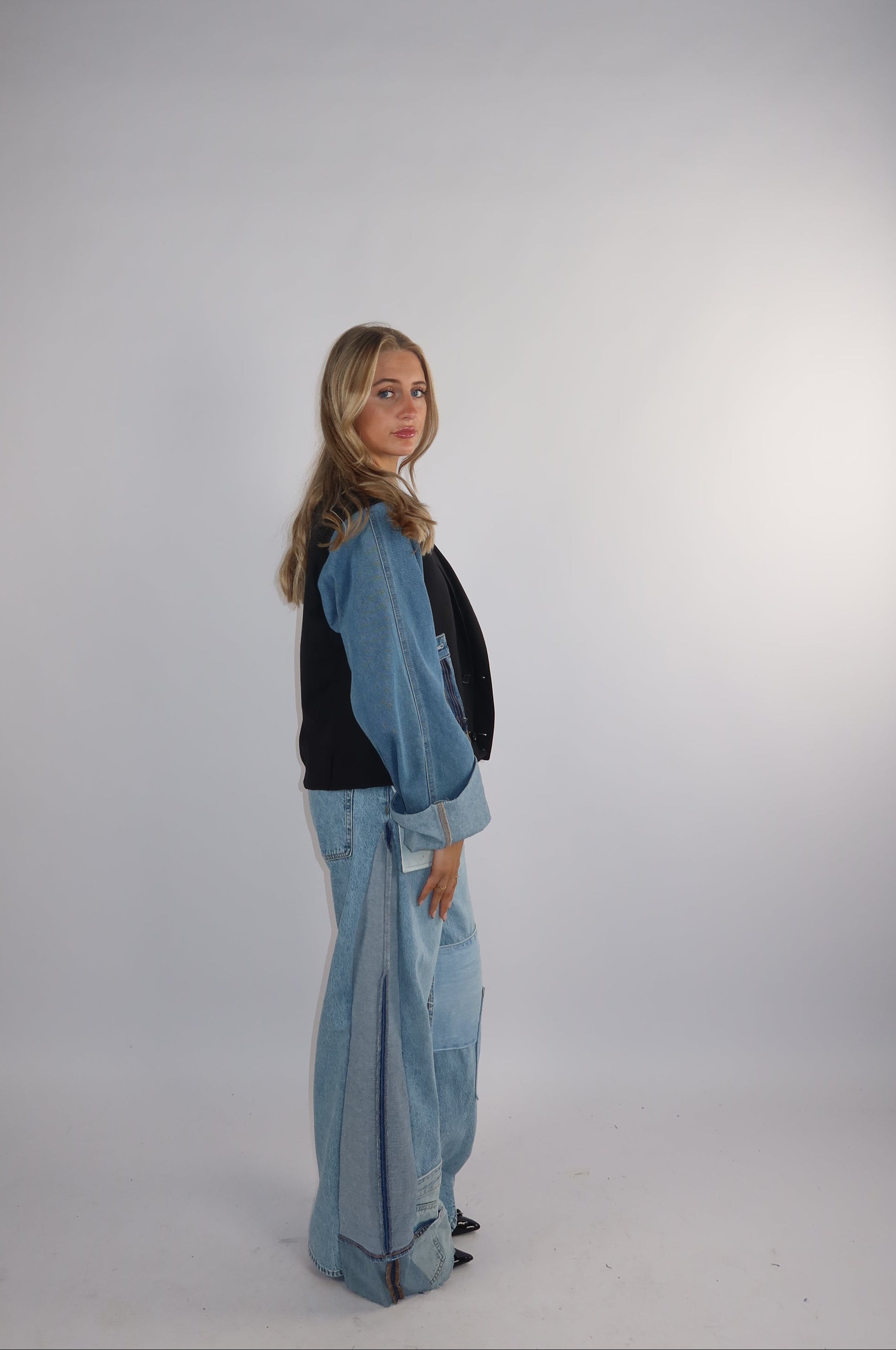 'TWO SIDES' Levi's reworked jeans