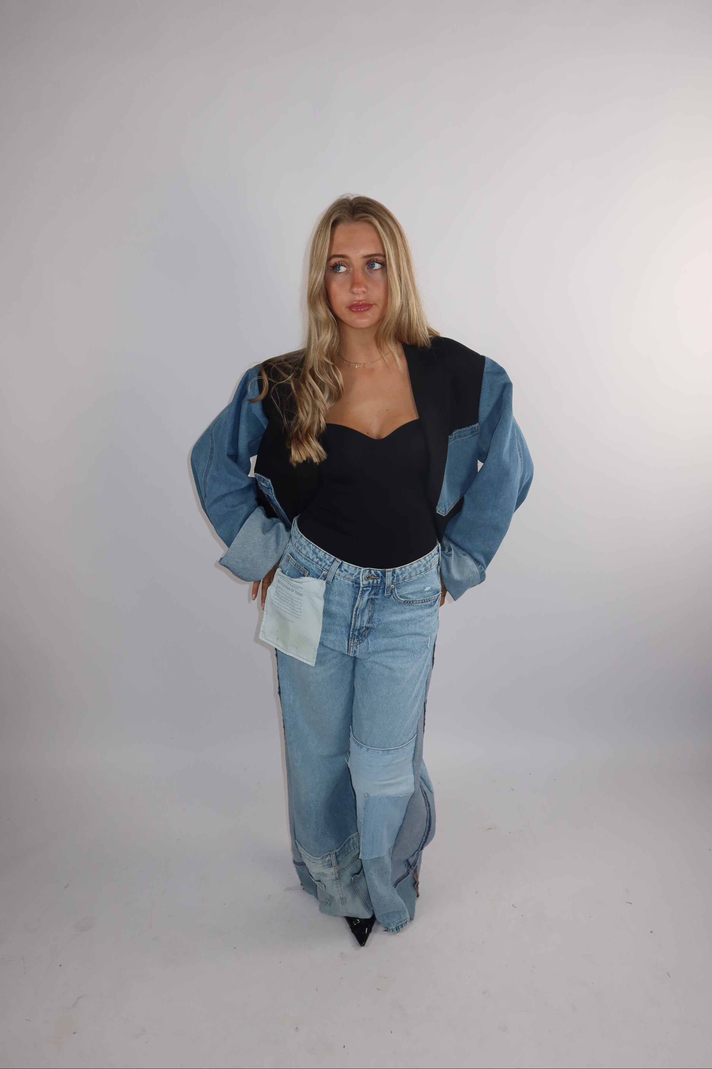 'TWO SIDES' Levi's reworked jeans