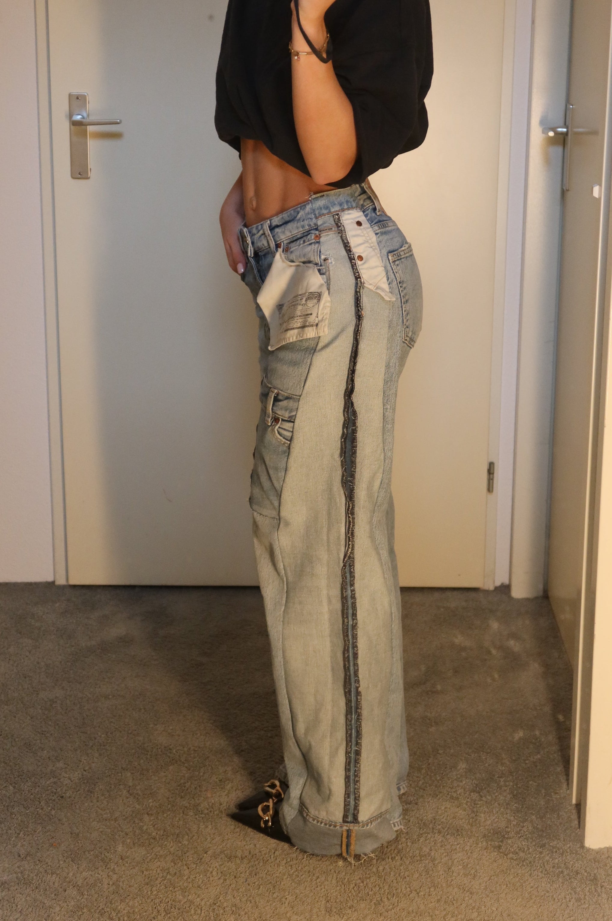 'TWO SIDES' Levi's reworked jeans