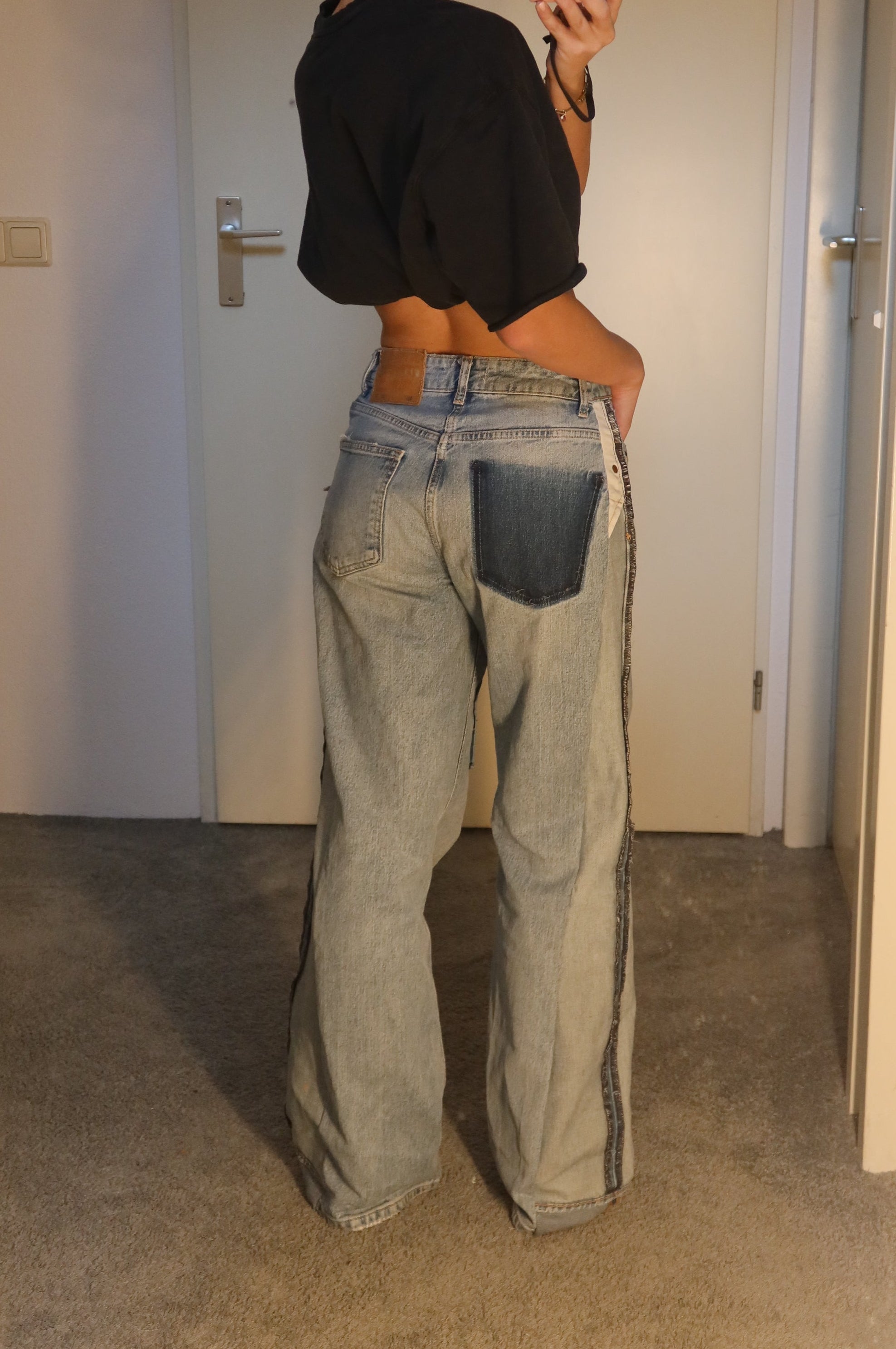 'TWO SIDES' Levi's reworked jeans