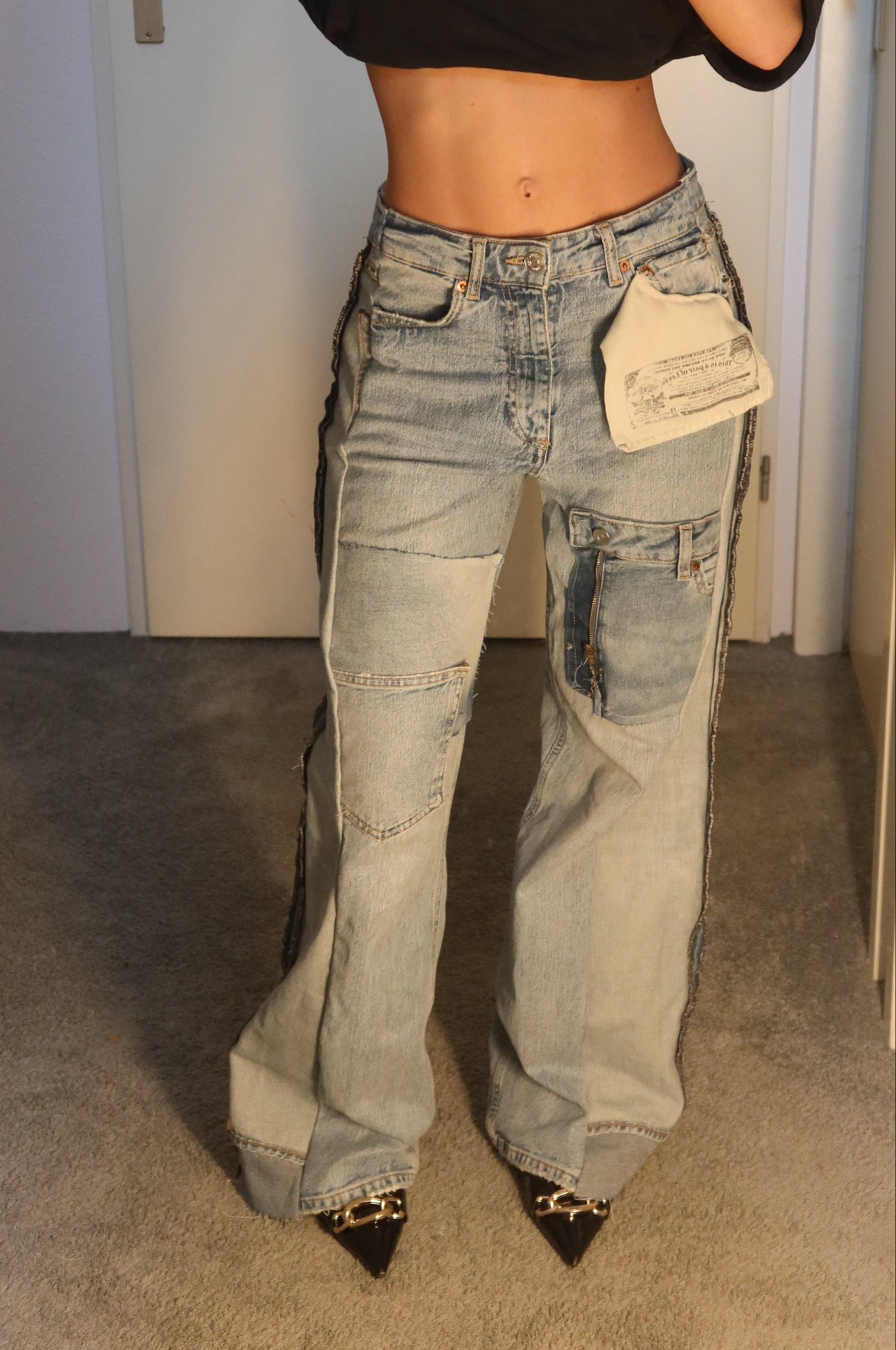 'TWO SIDES' Levi's reworked jeans