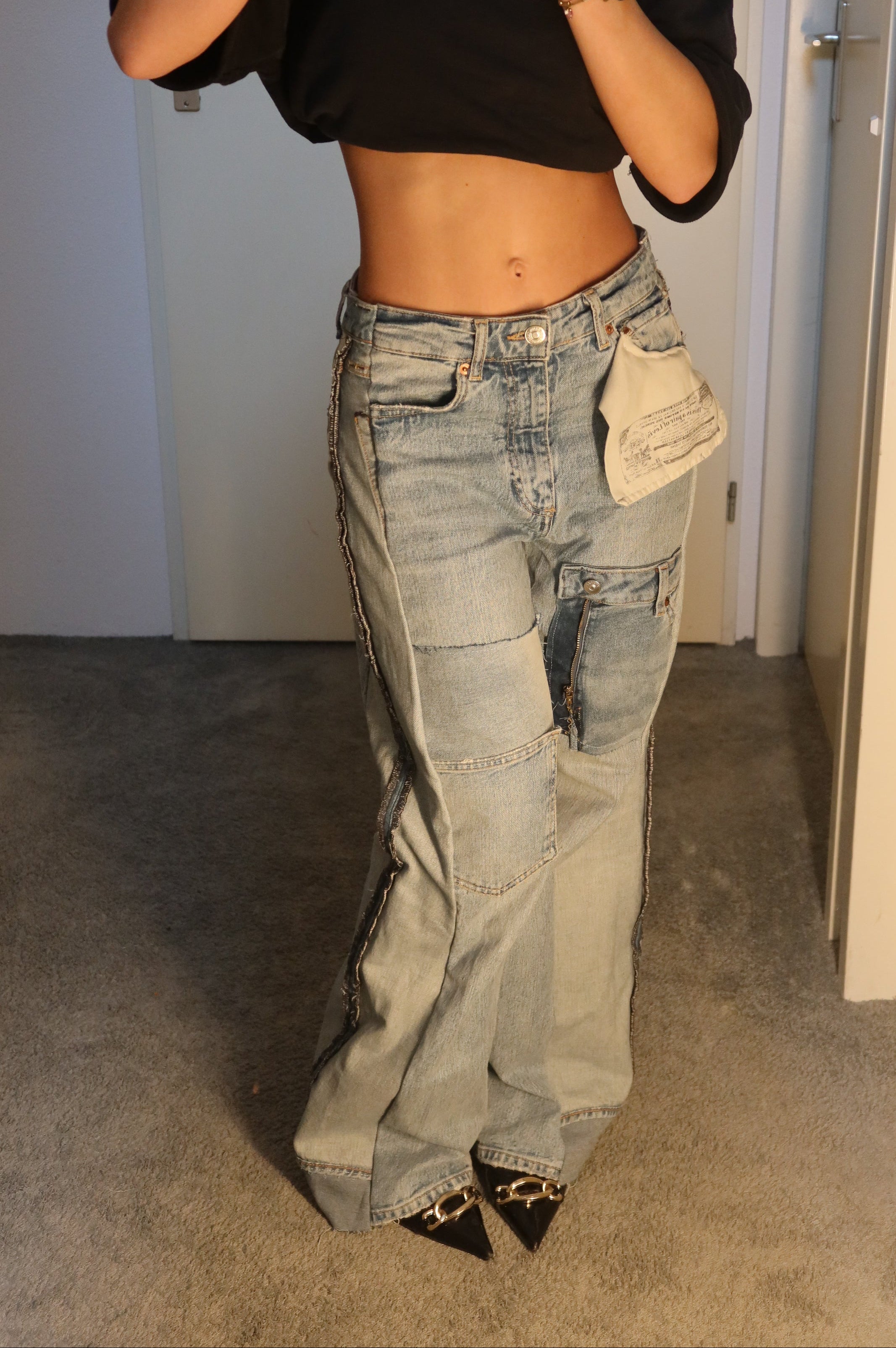 'TWO SIDES' Levi's reworked jeans