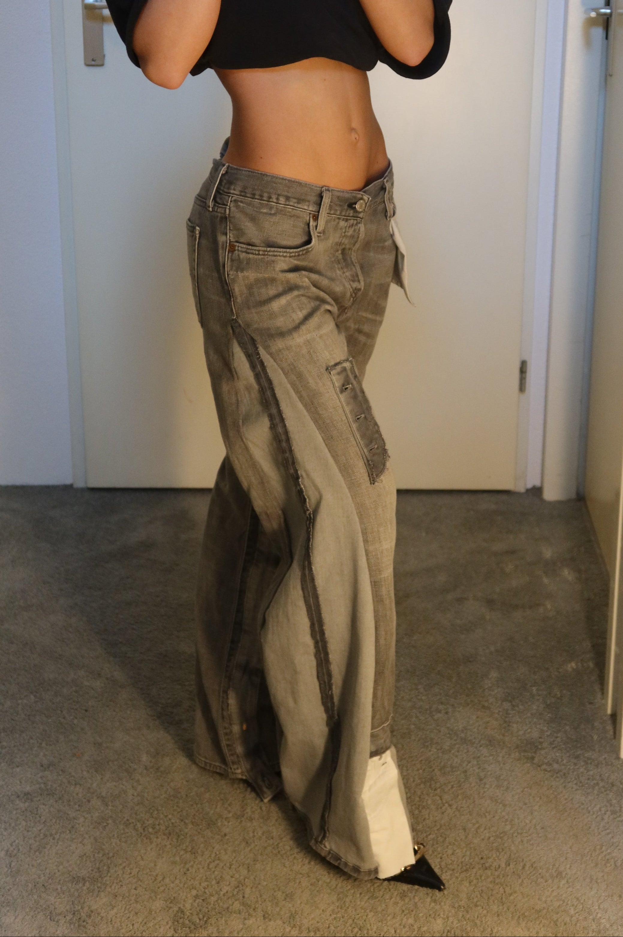 'TWO SIDES' Levi's reworked jeans