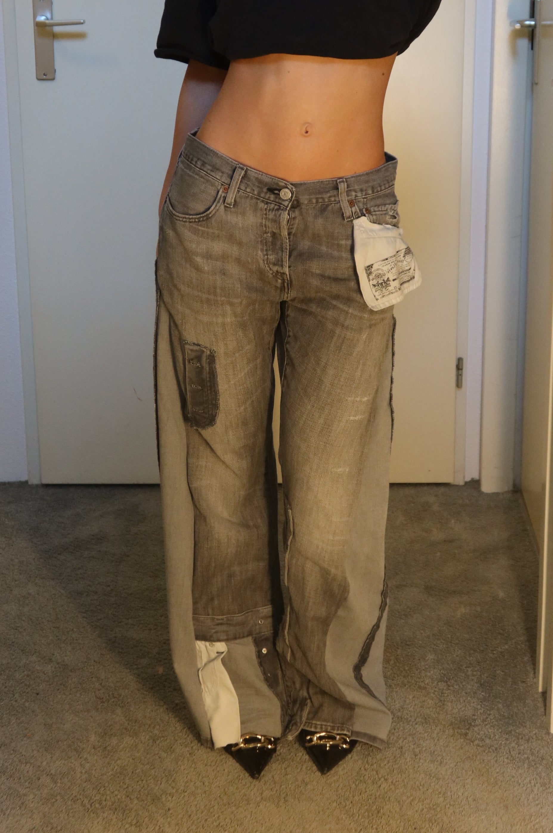 'TWO SIDES' Levi's reworked jeans